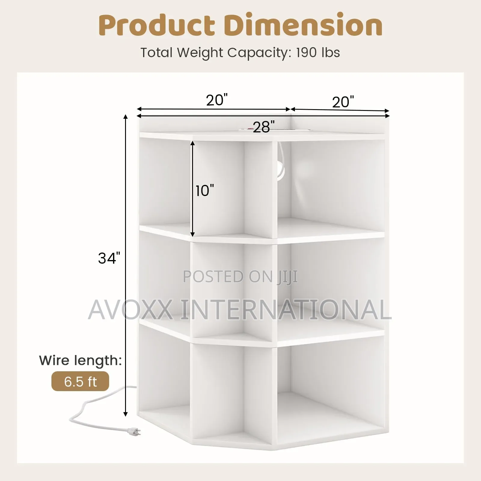 Corner Cube Bookshelf White - Room Essentials