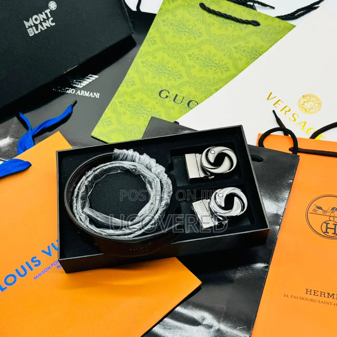 Luxury High Quality 2 in One Leather Belts