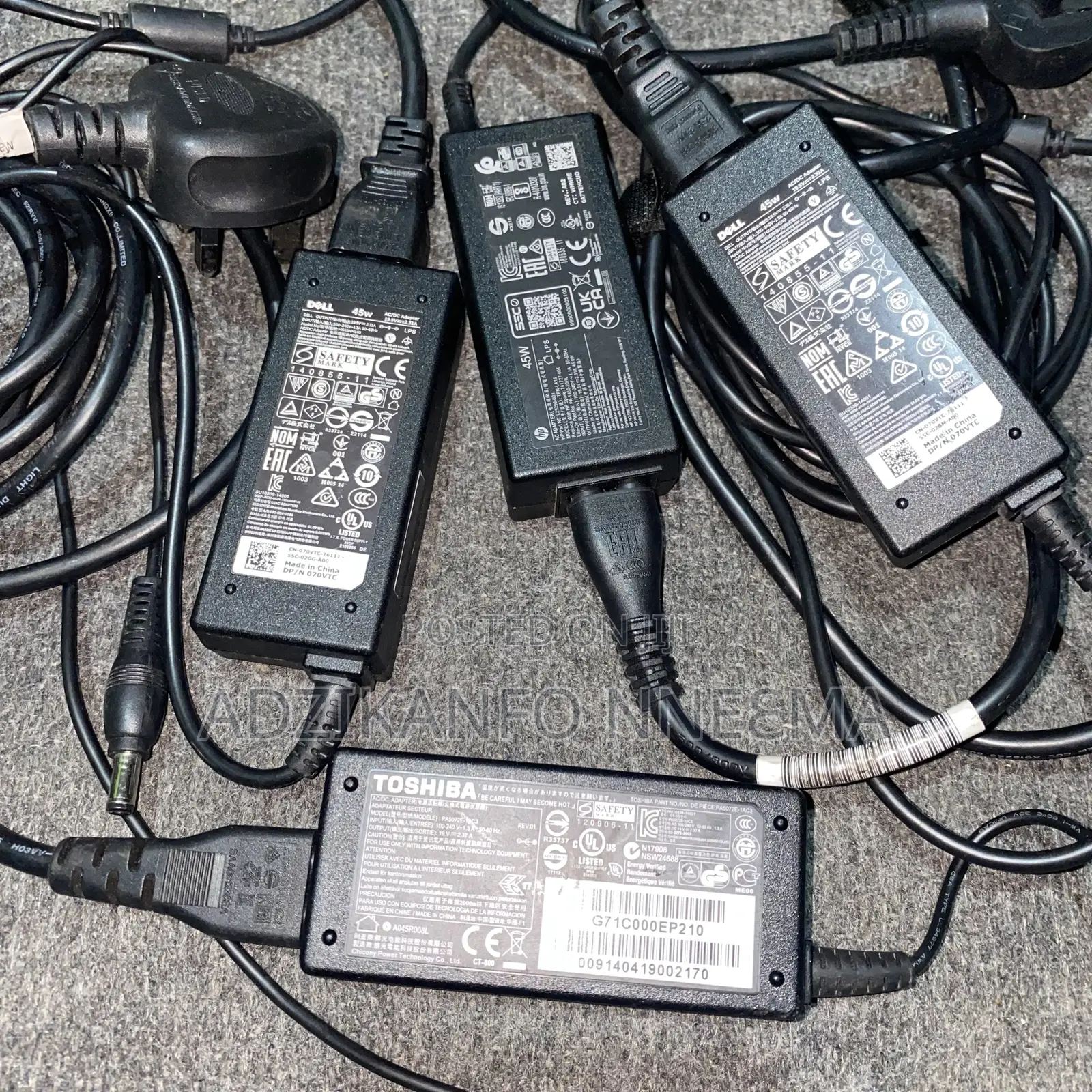45w Laptop Chargers/Adapters | Dell/Toshiba/Hp