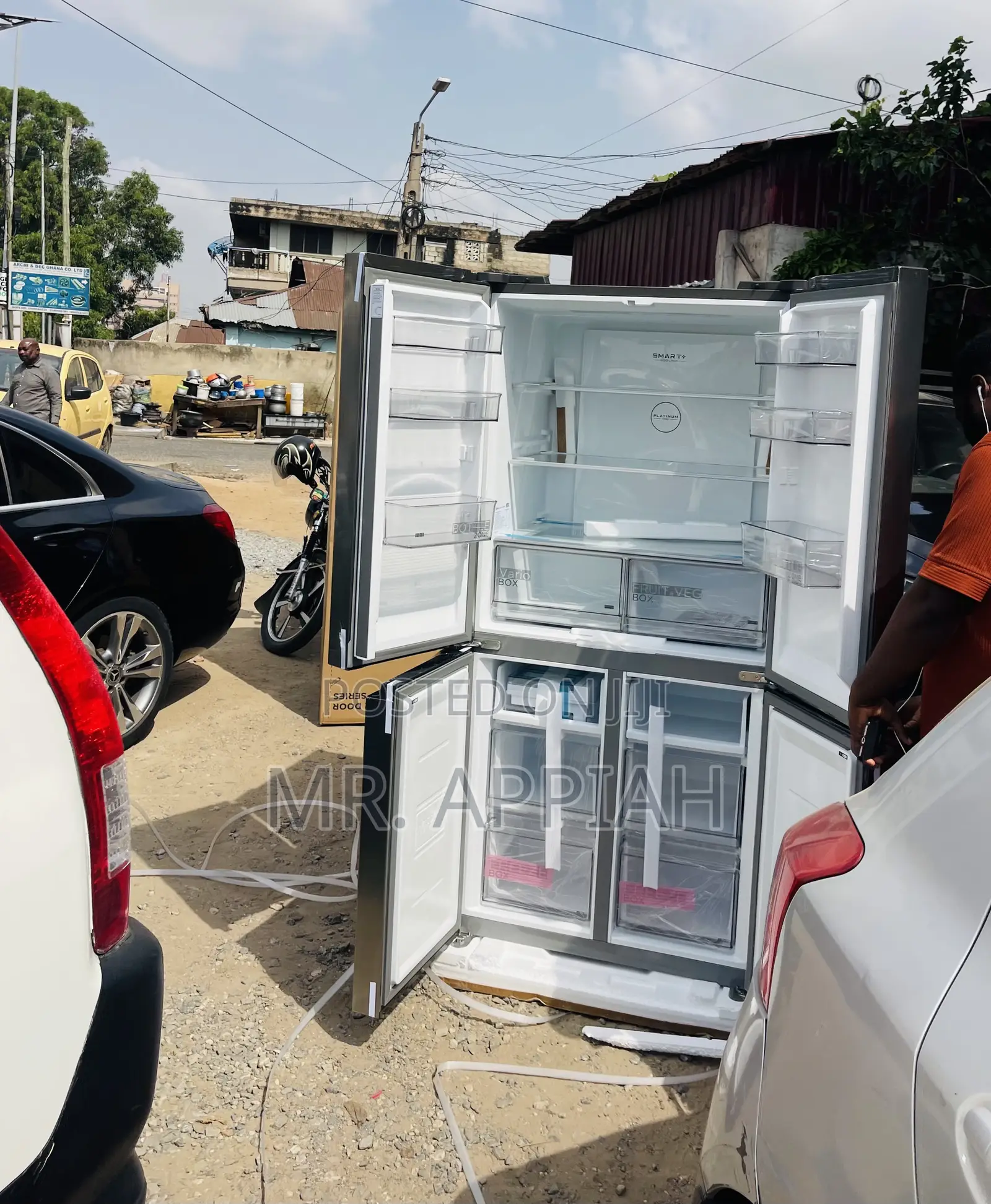 New Midea MDRF632FGN46D 474ltr Side by Side Refrigerator.