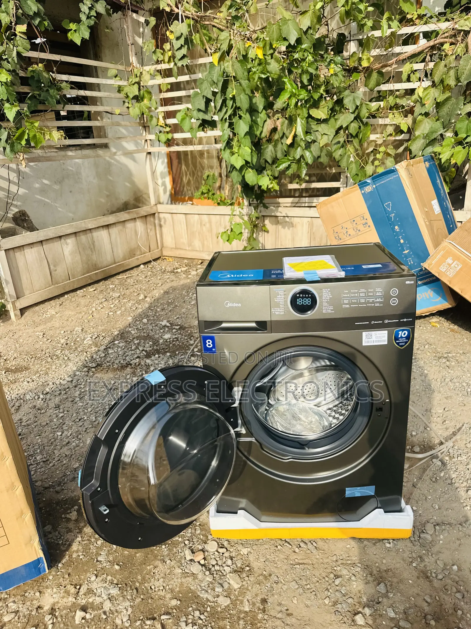 Steam Care Washing Machine Front Load Midea 8kg MF200W80WB/T