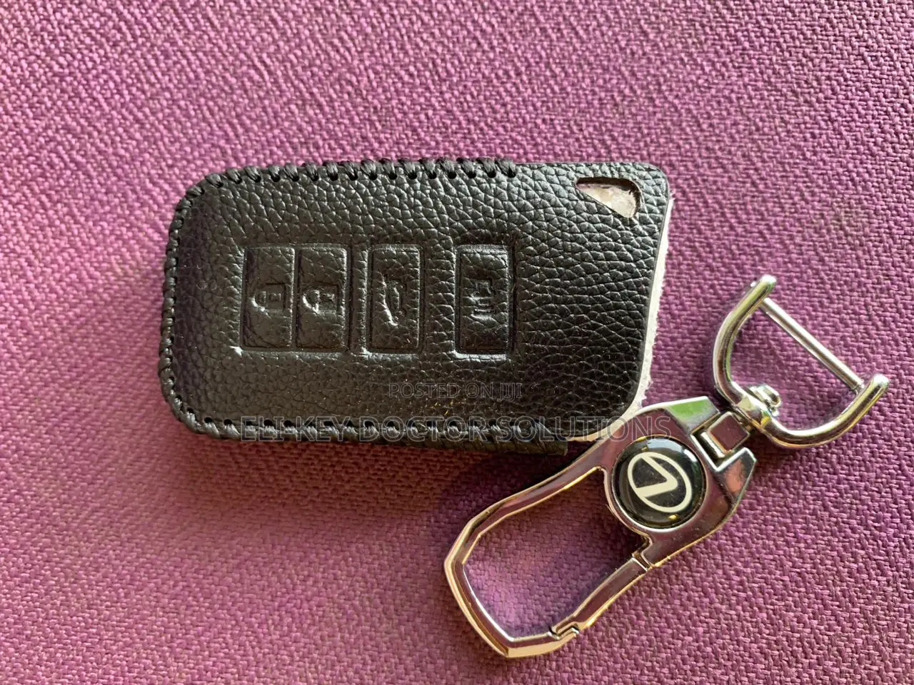 Leather Car Key Case for Lexus RX350 LX470 Smart Key