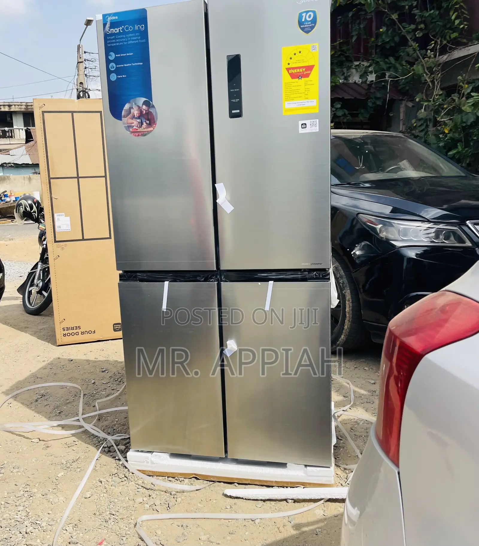 New Midea MDRF632FGN46D 474ltr Side by Side Electric Fridge