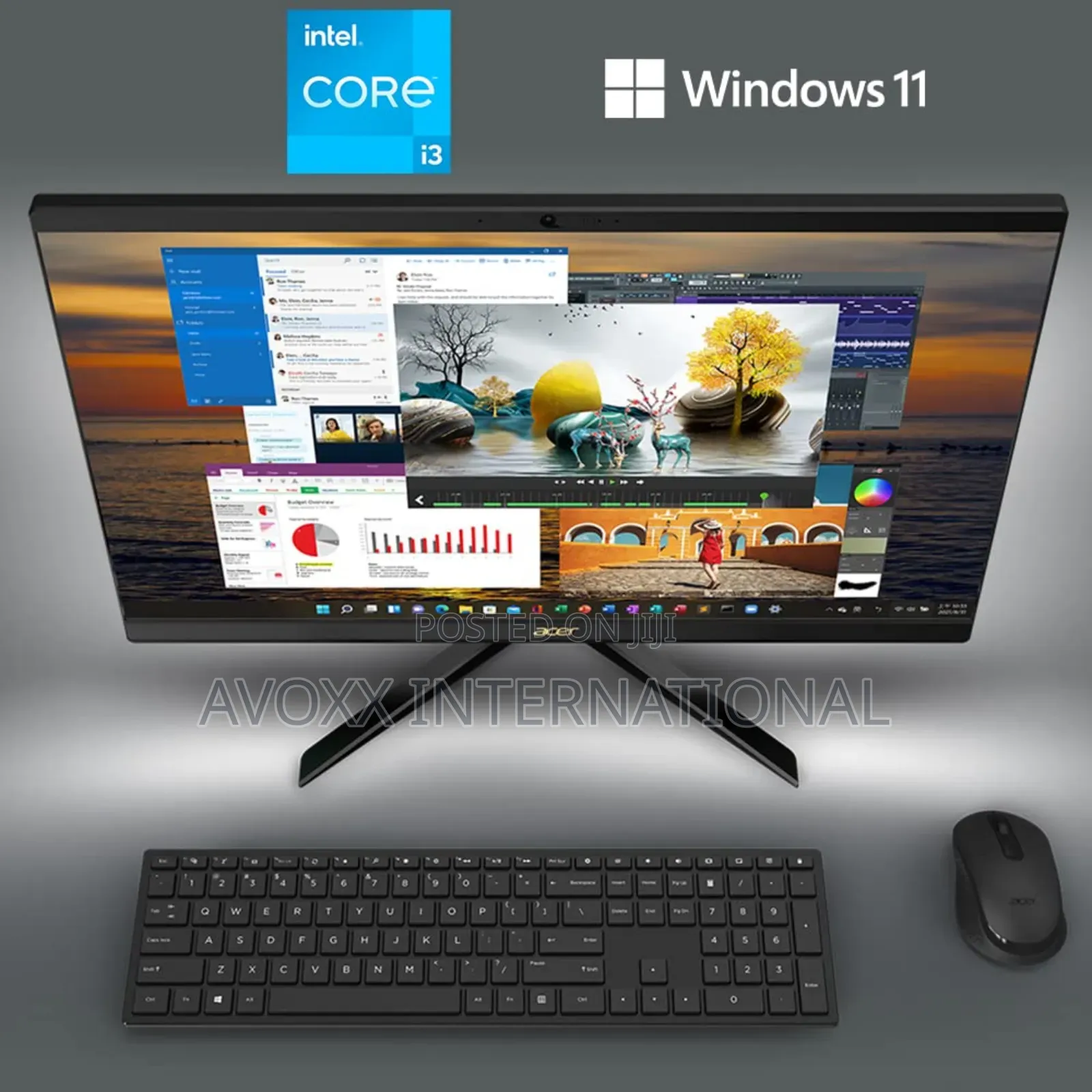 Acer Aspire C24-Aio Desktop All-in-One | 23.8" |12th Gen Intel Core I3