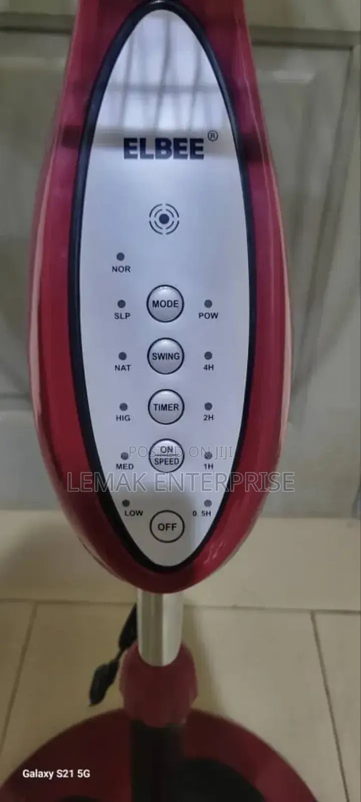 Original Elbee Curvy Remote Control Standing Fan