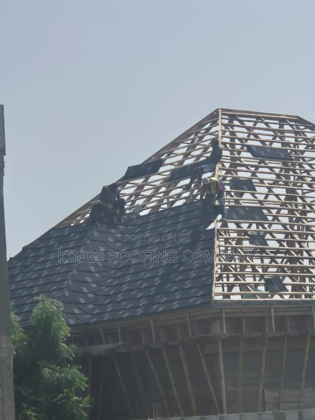 Strong Wood Structure for Euro-Tiles Roofing