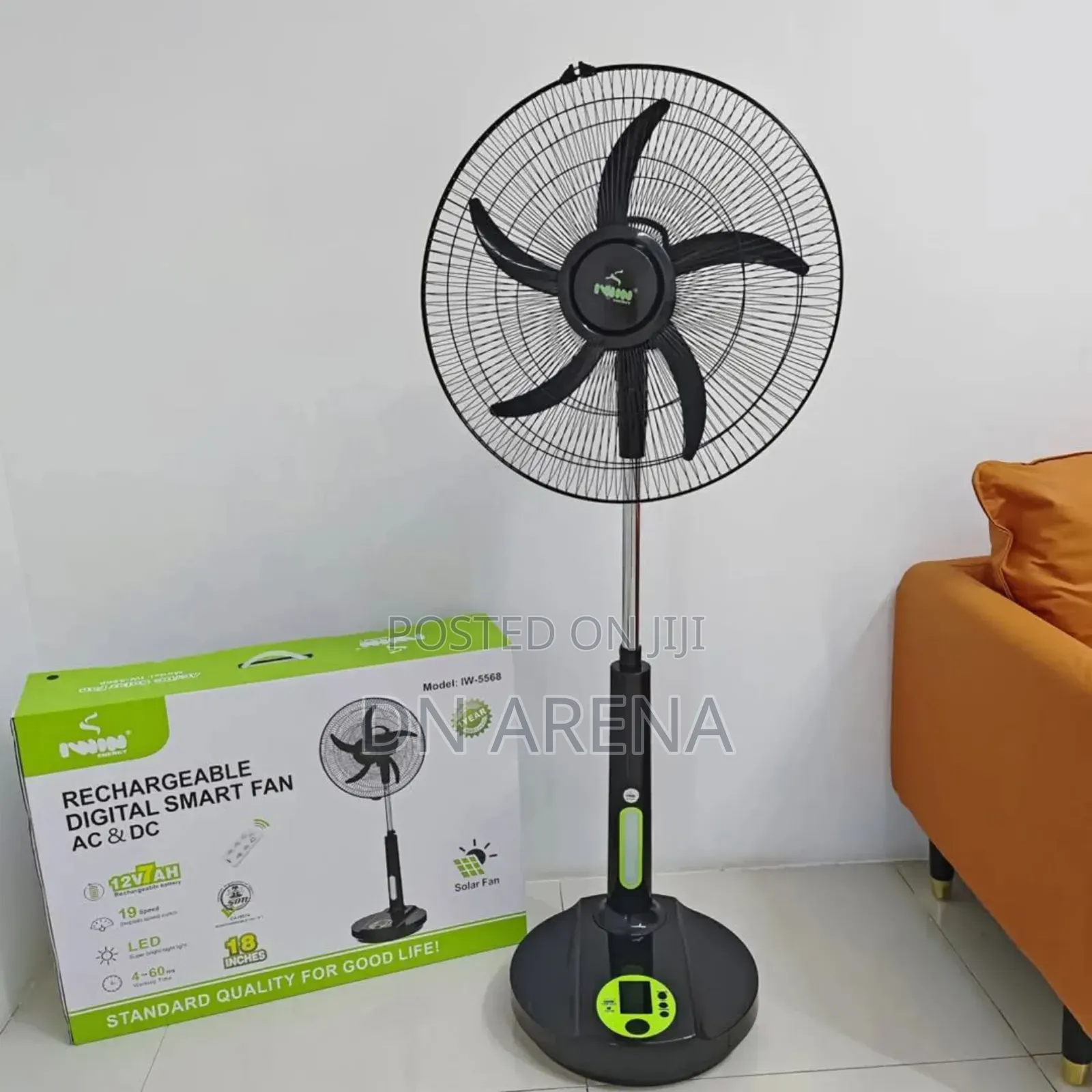 Iwin Rechargeable Digital Smart Fan
18inch Standing Fan