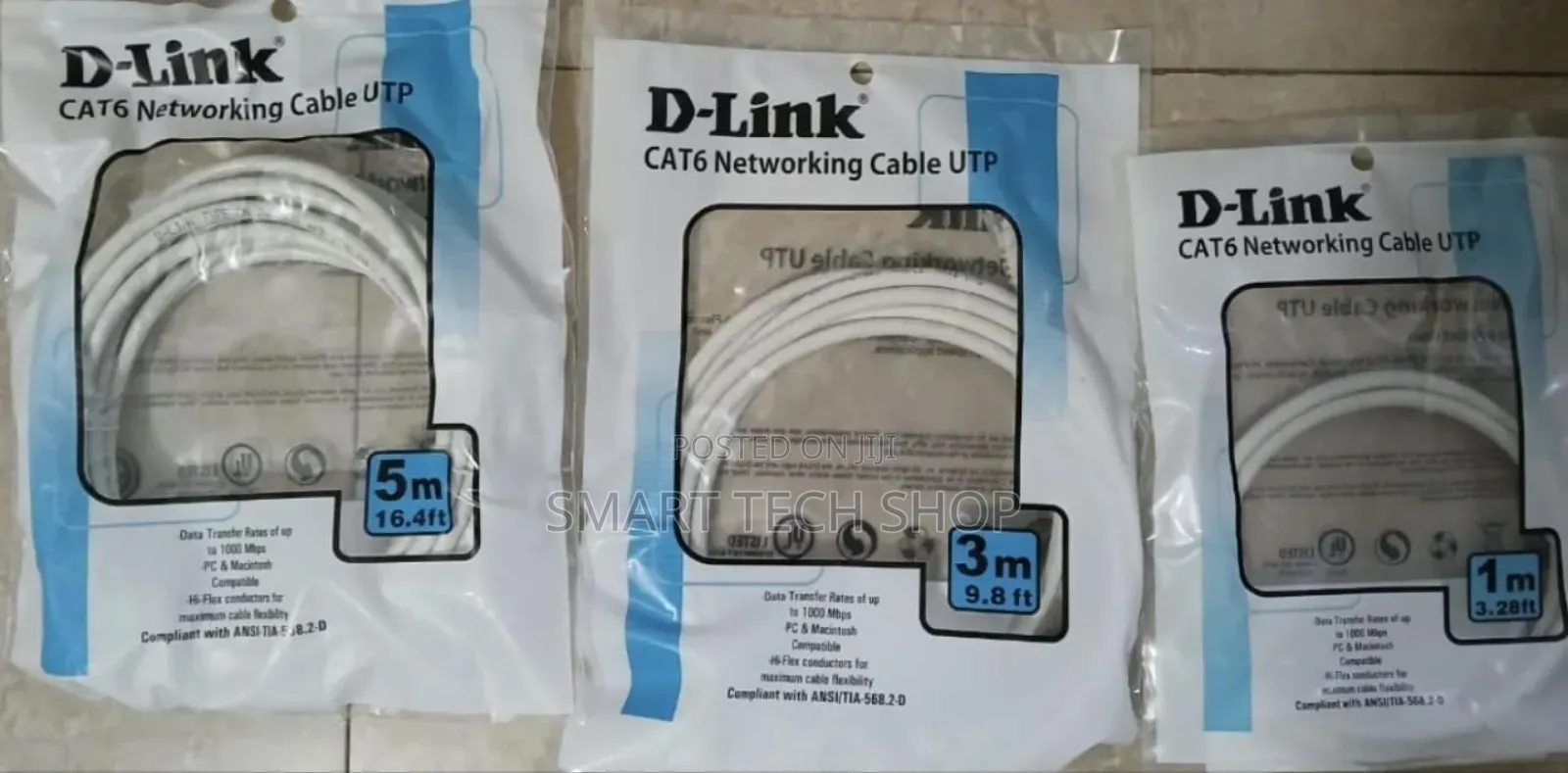 Cat 6 Network Patch Cable 1m, 2m, 3m, 5m