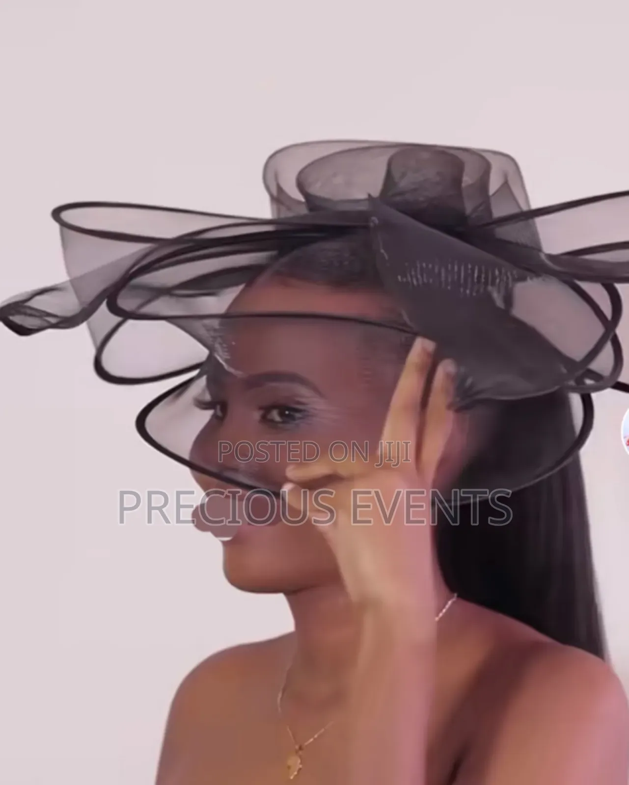 Black Fascinators and Black Turbans