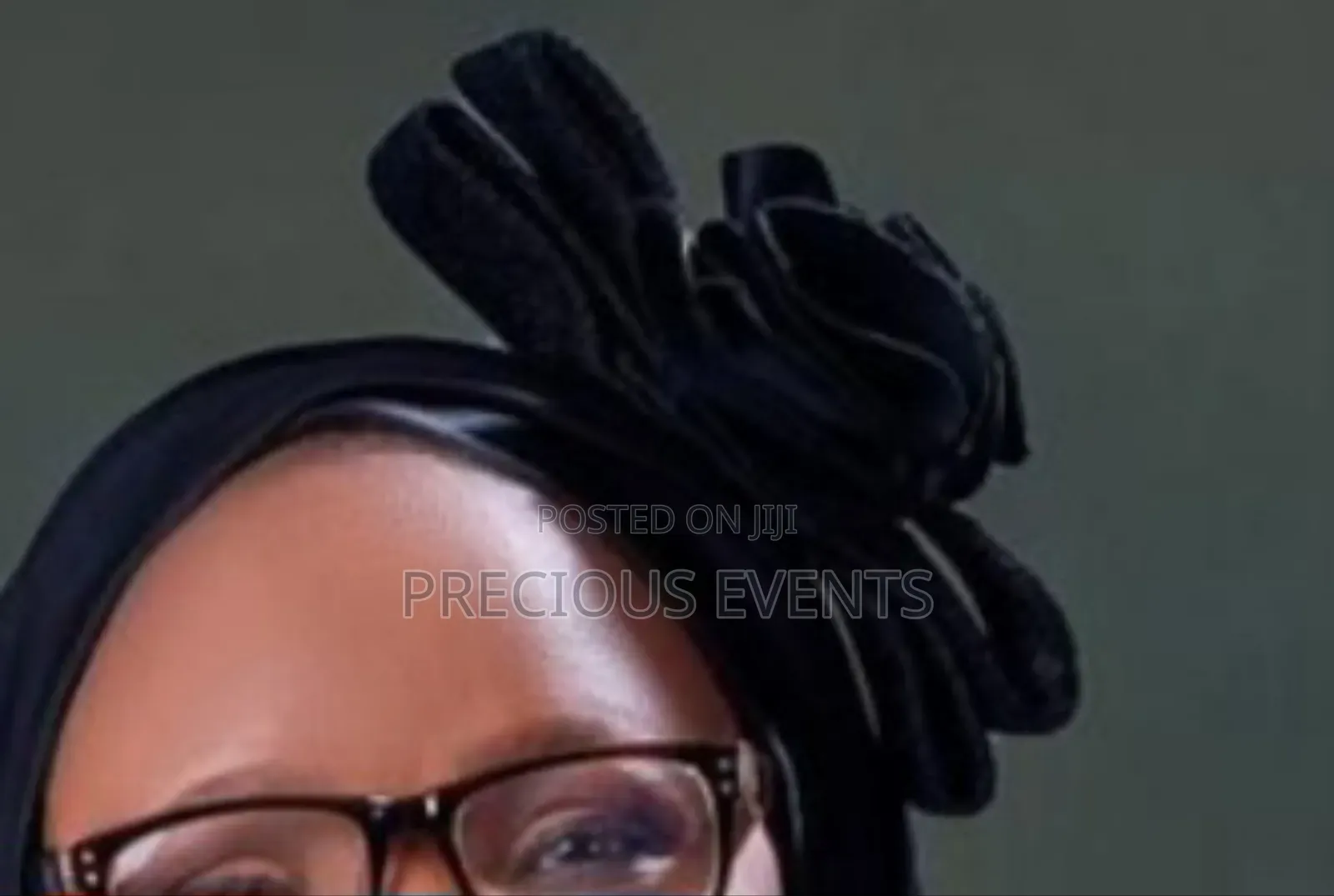 Black Fascinators and Black Turbans