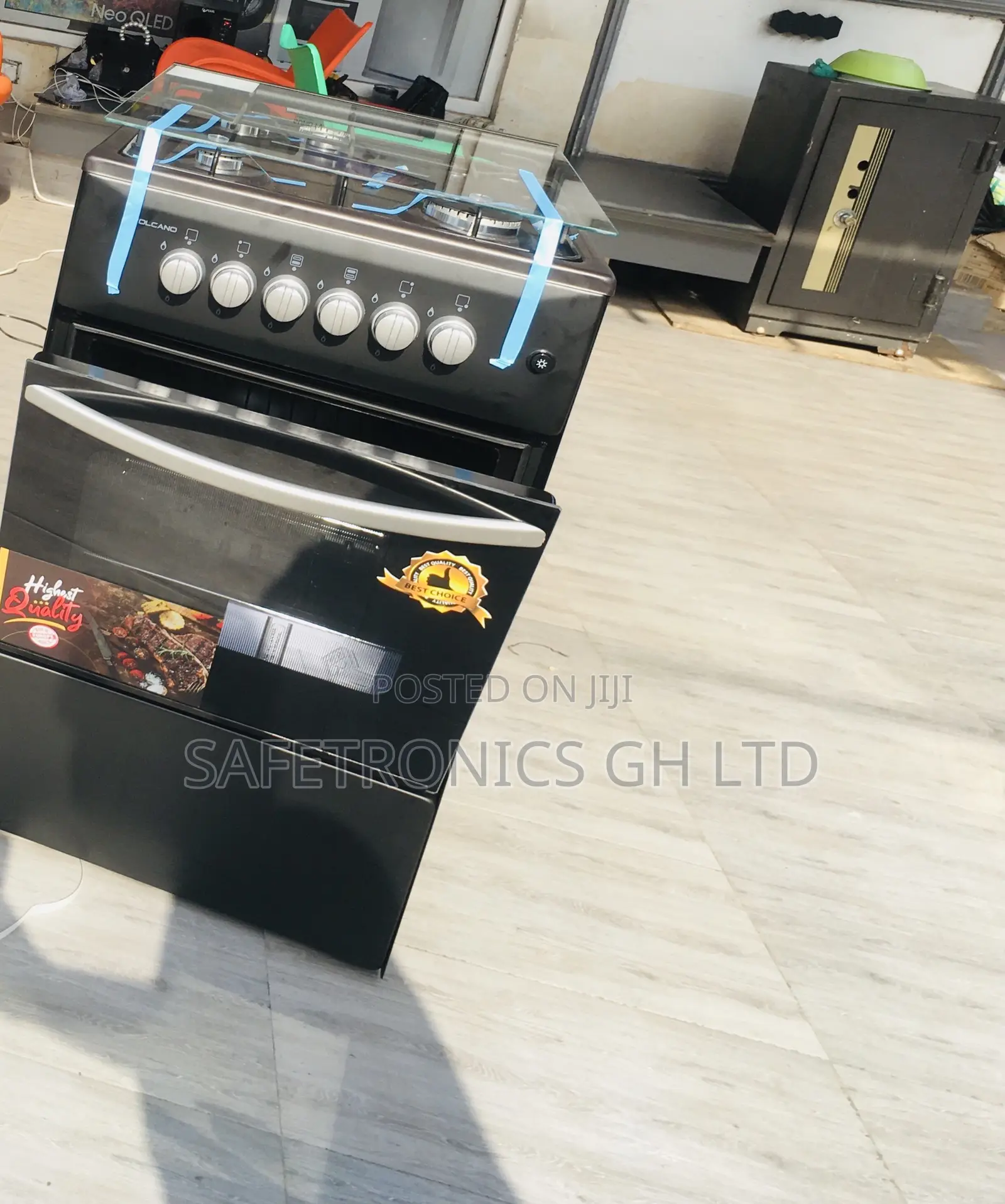 Choose Massive 4 Gas Black Volcano Oven 50by50