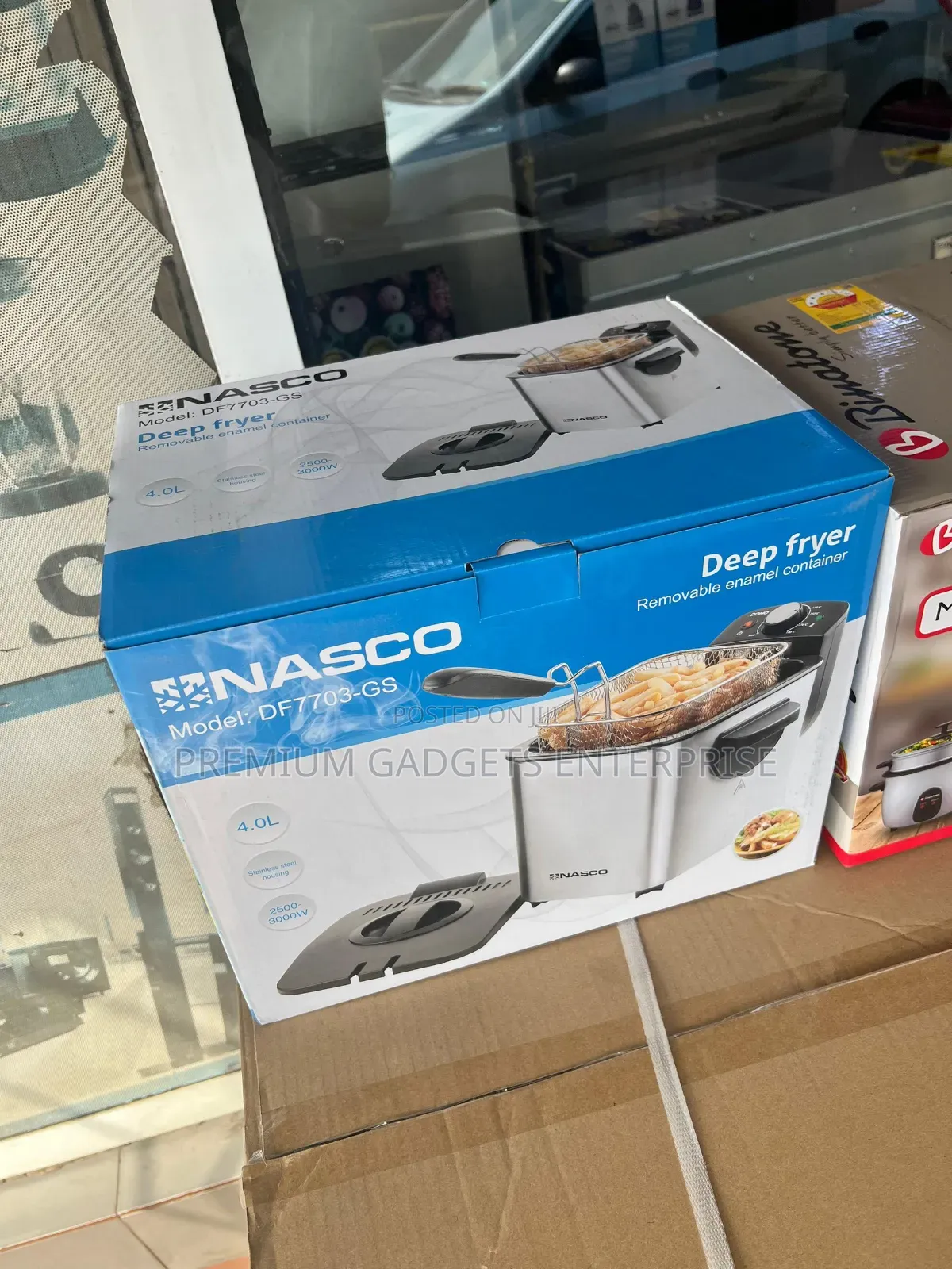 Nasco 4ltrs 3000W Deep Fryer DF7703-GS Stainless Steel
