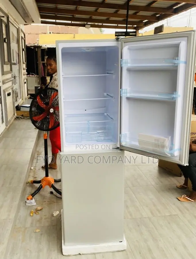 Nasco Double Door Fridge 196L Fast Cooling Refrigerator