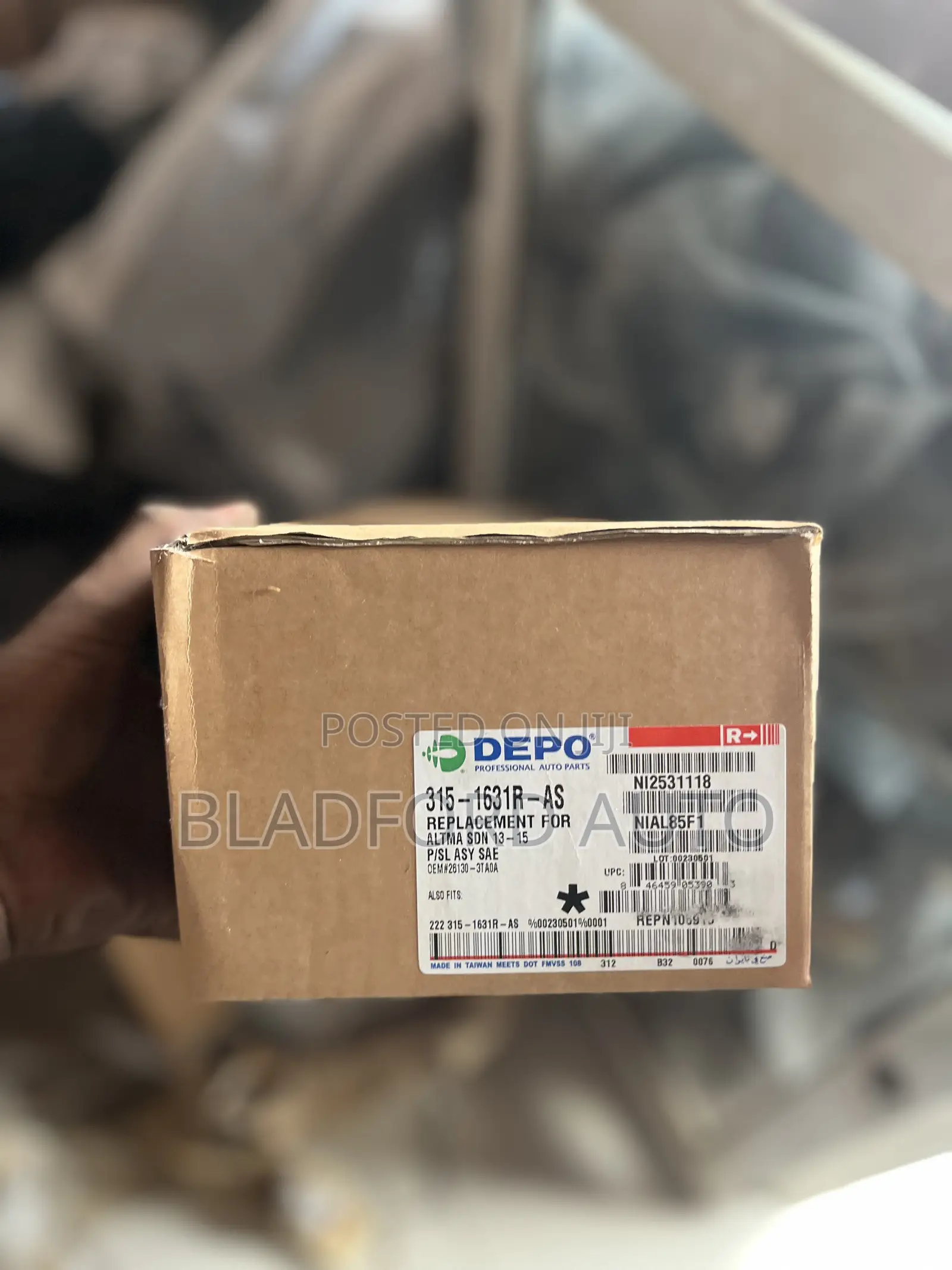 Nissan Altima 12-14 Bumper Light Original DEPO Brand. Pair