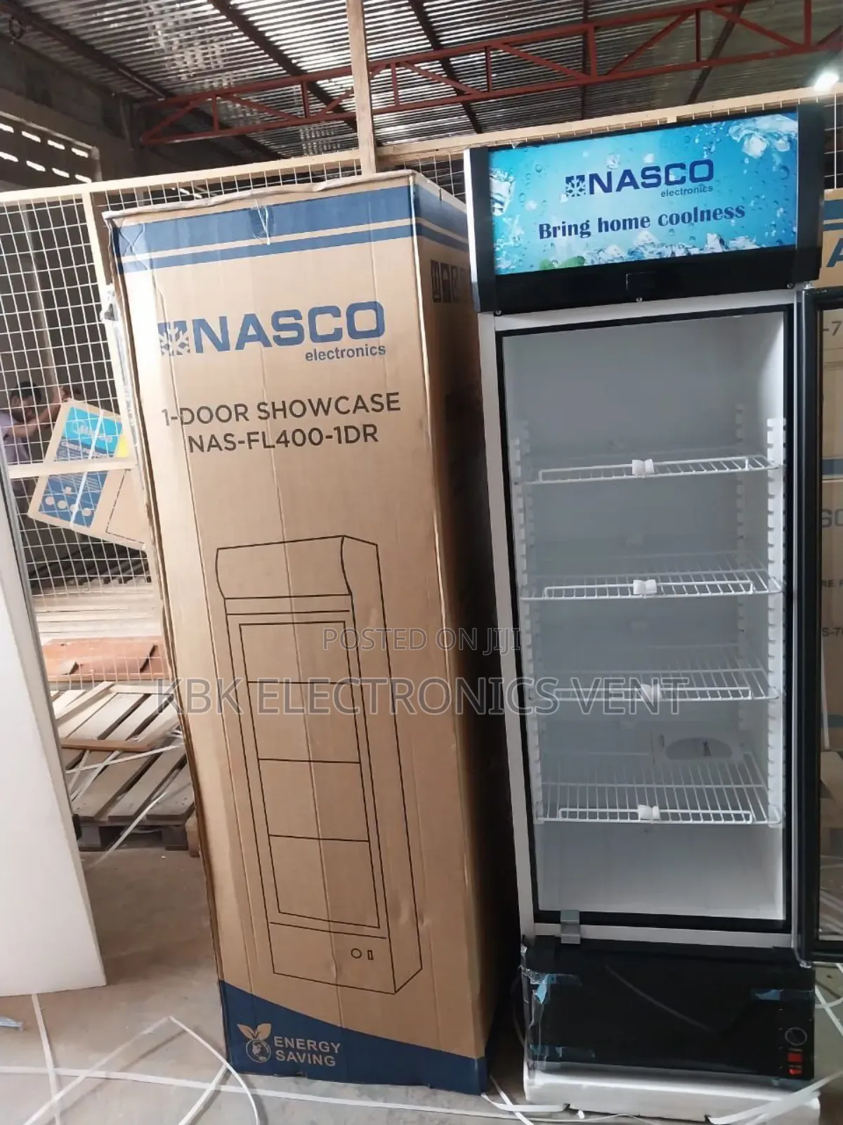 Nasco 380ltr Showcase Refrigerator+Free Kettle