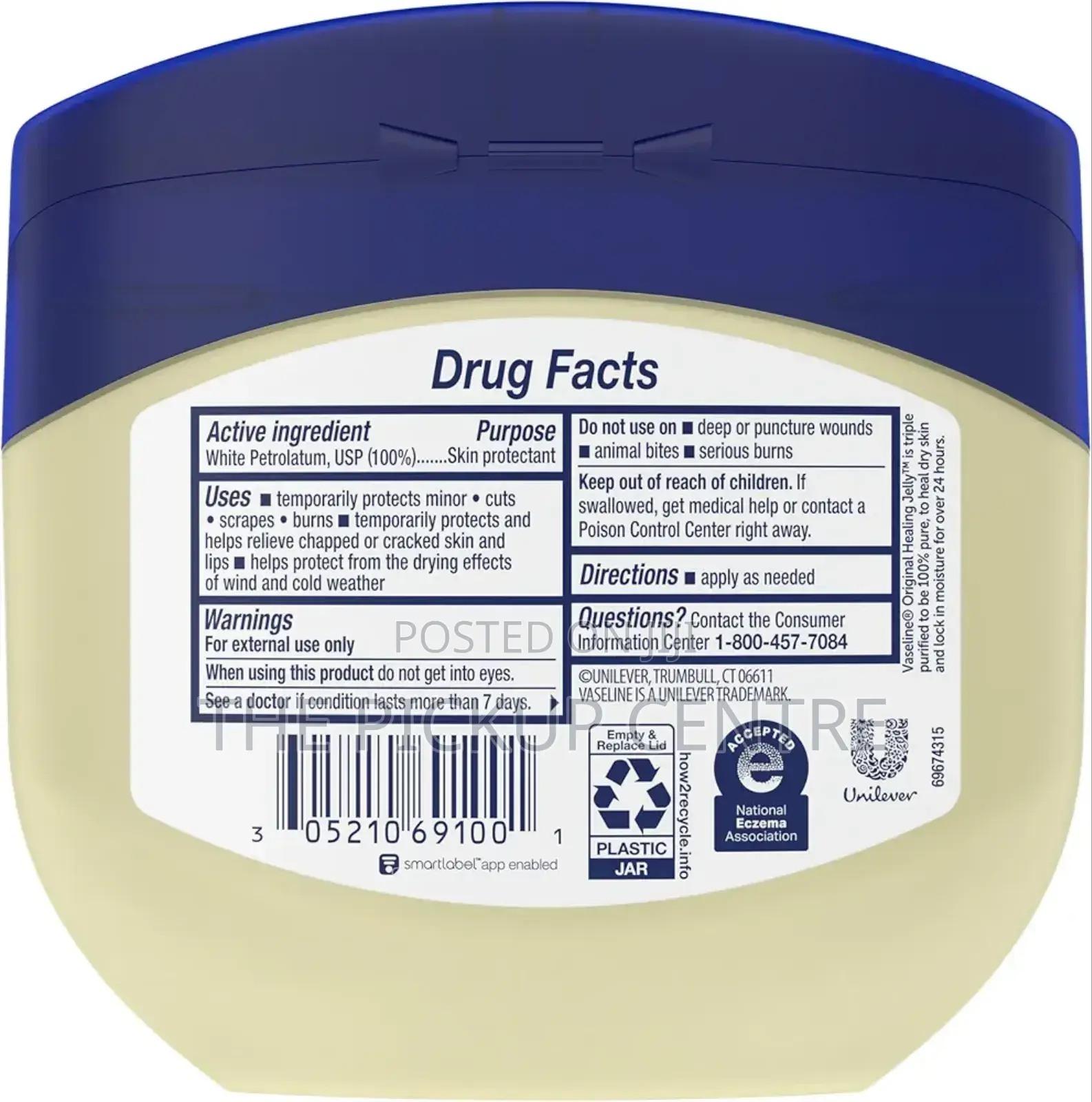Vaseline Petroleum Jelly, Original 368g