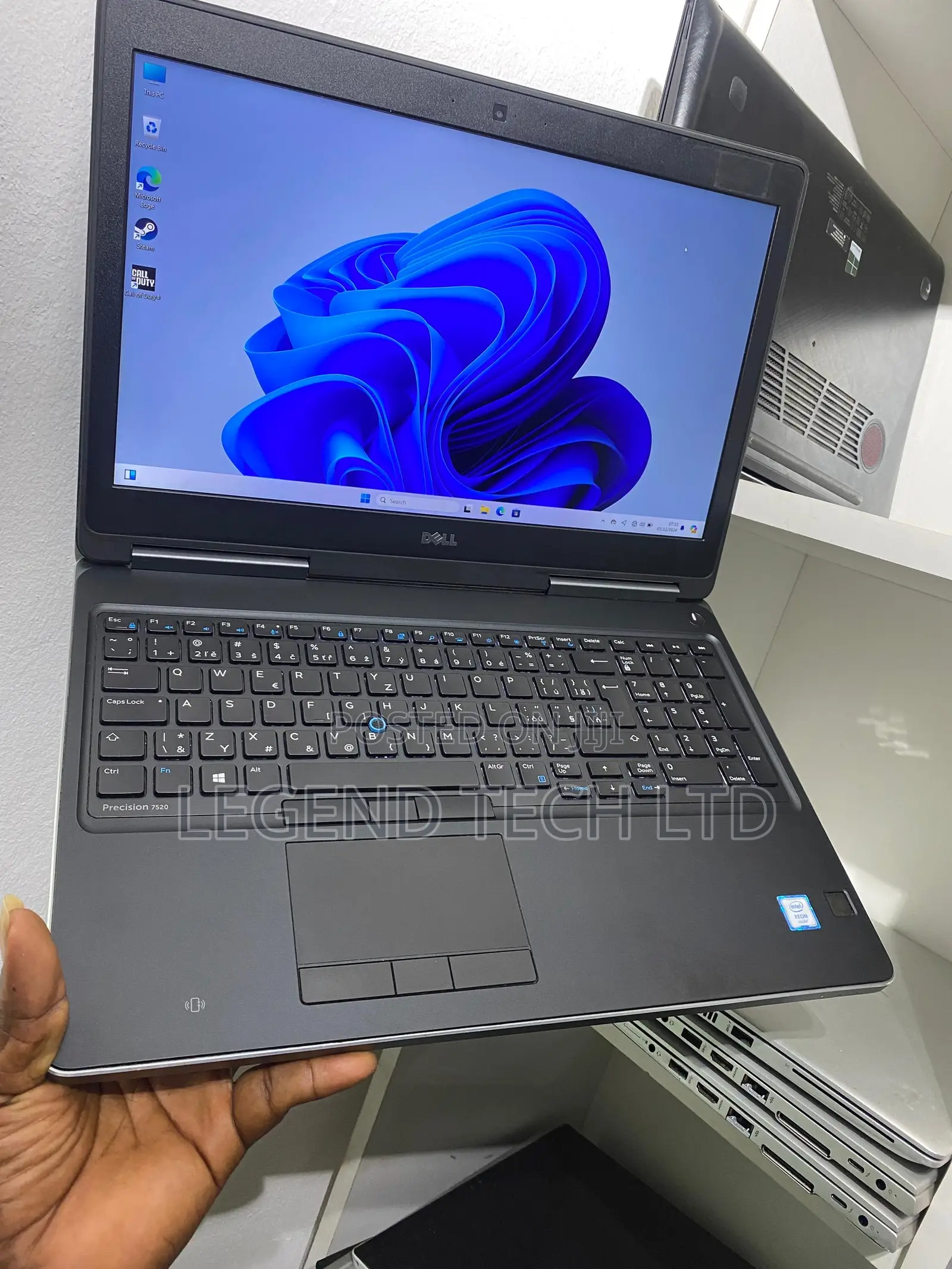 Laptop Dell Precision 15 7520 16GB Intel Xeon SSD 1T