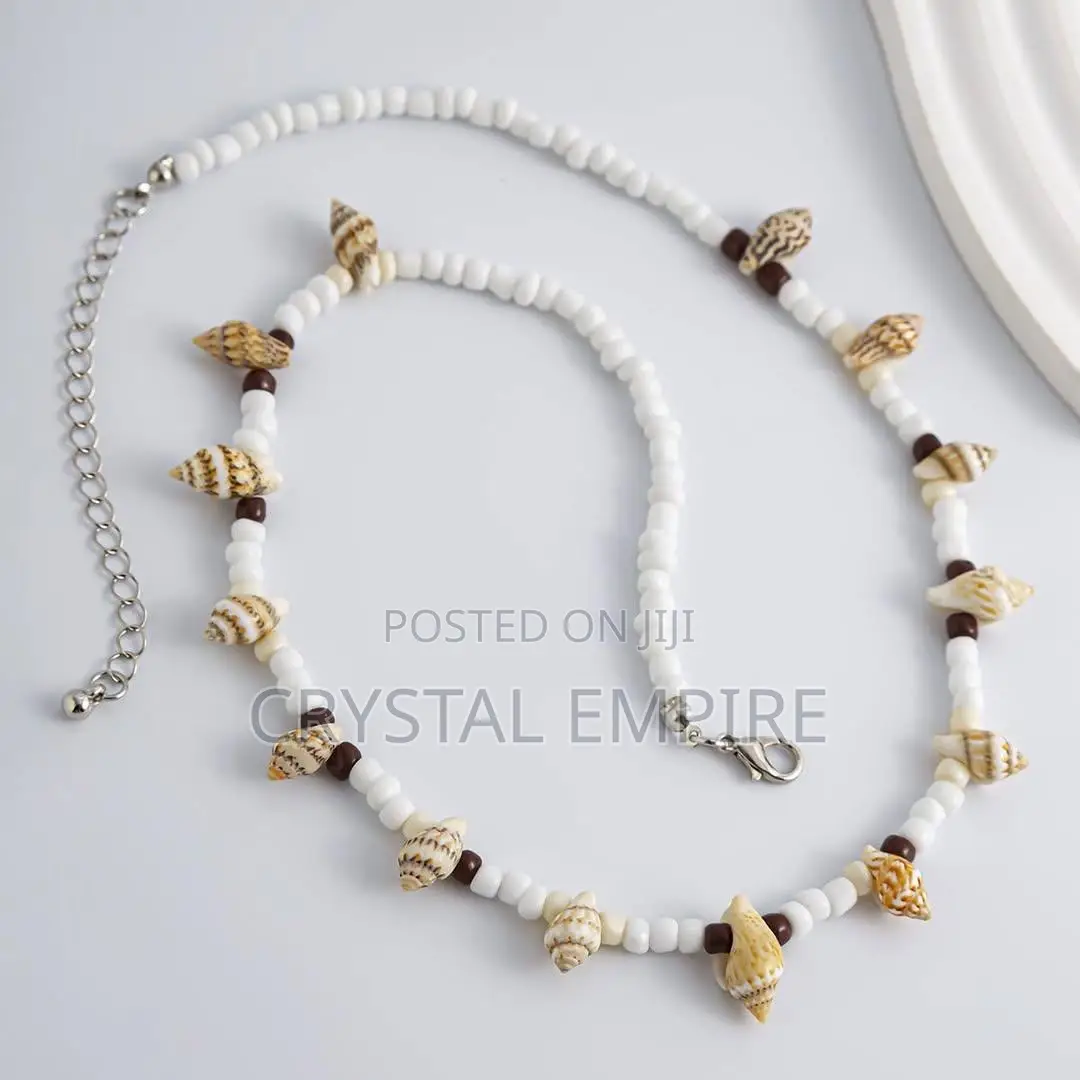 Beaded Shell Neckpiece
