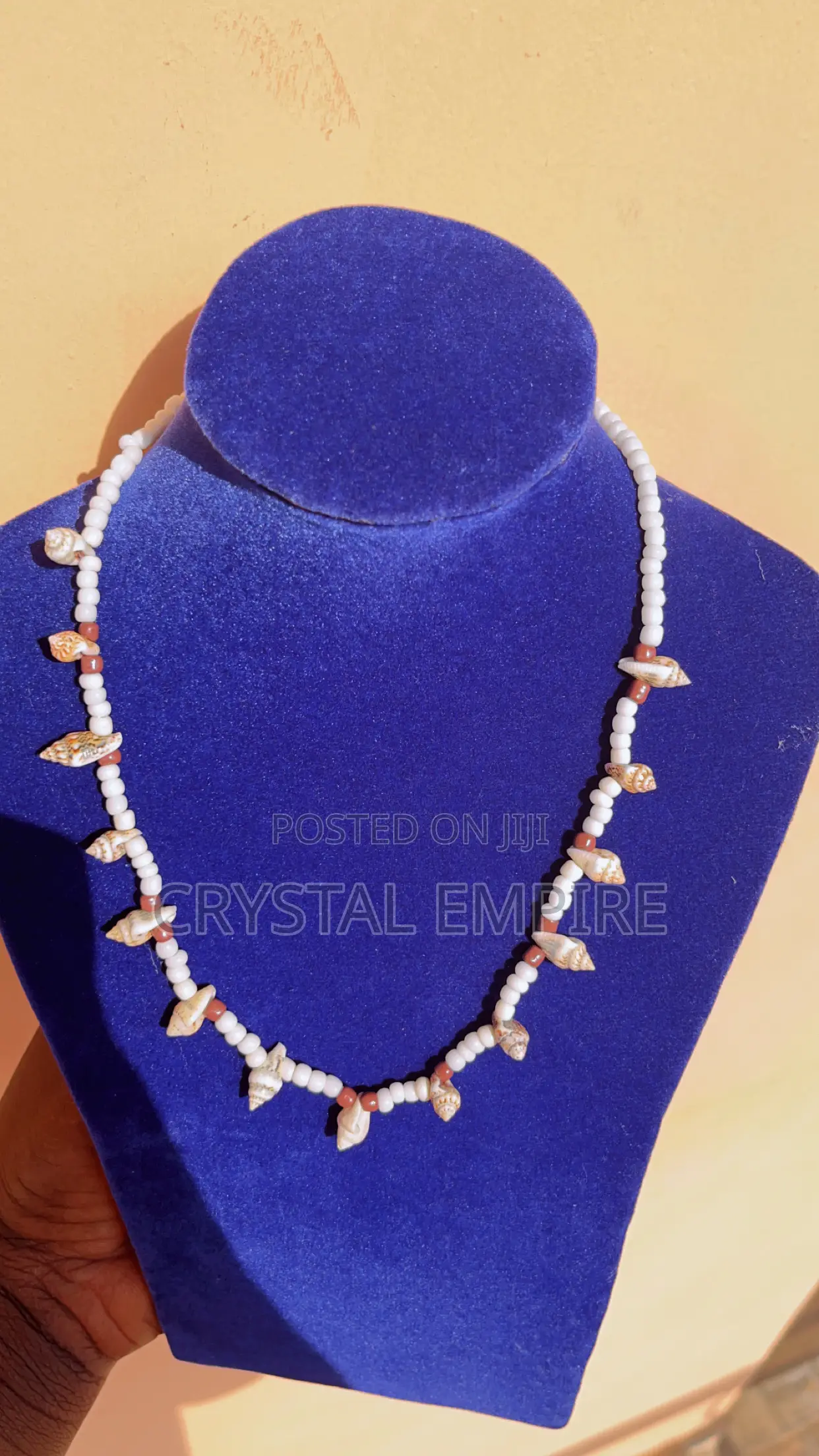Beaded Shell Neckpiece