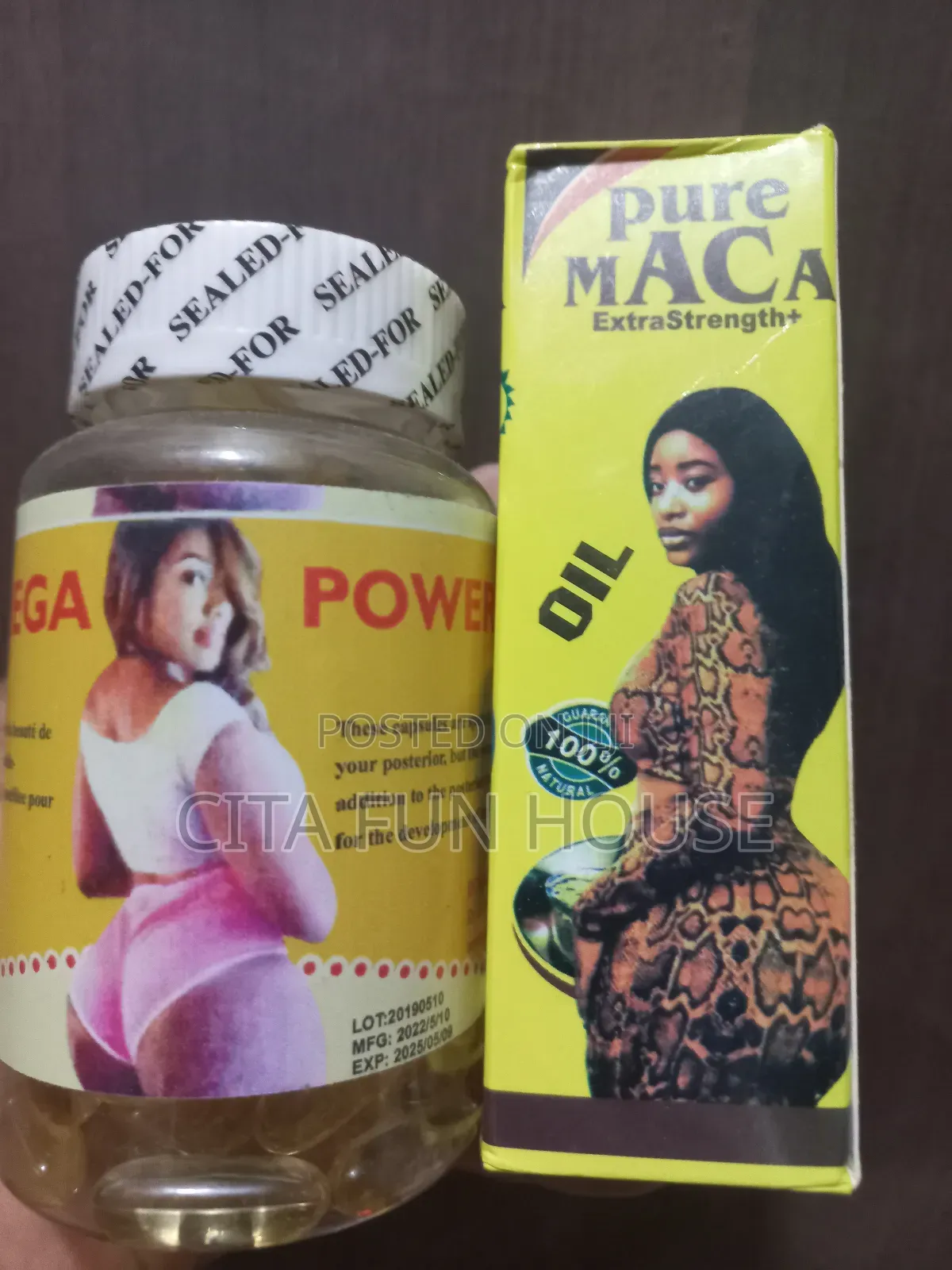 Mega Power Butt Booster Capsules Oil
