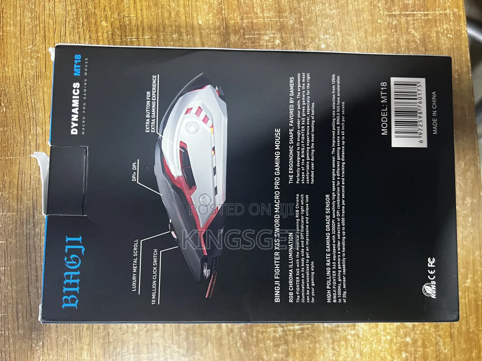 Biagji Dynamics MT18 RGB Macro Progaming Mouse
