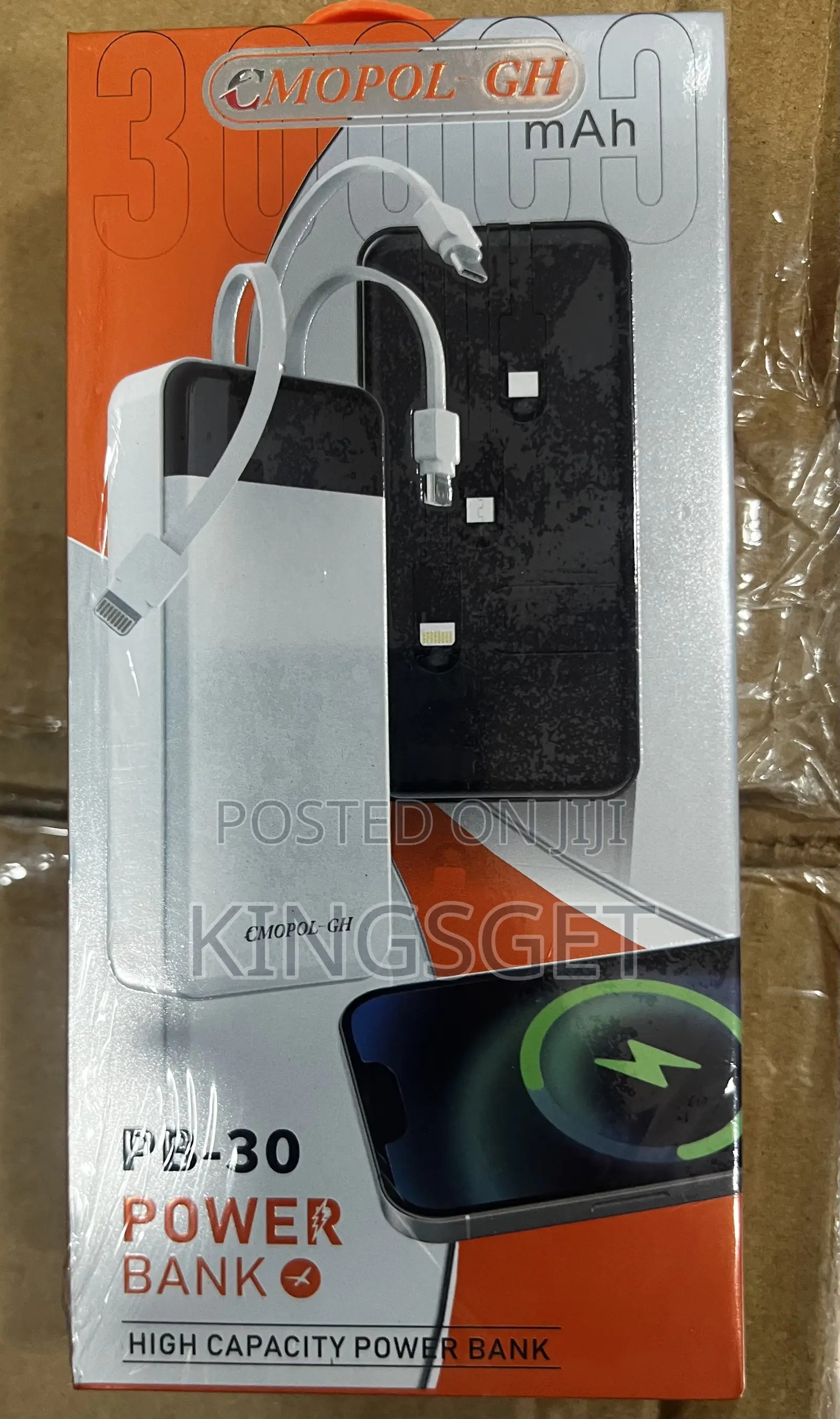 30000mah Power Bank for iPhone Type C and Normal Android