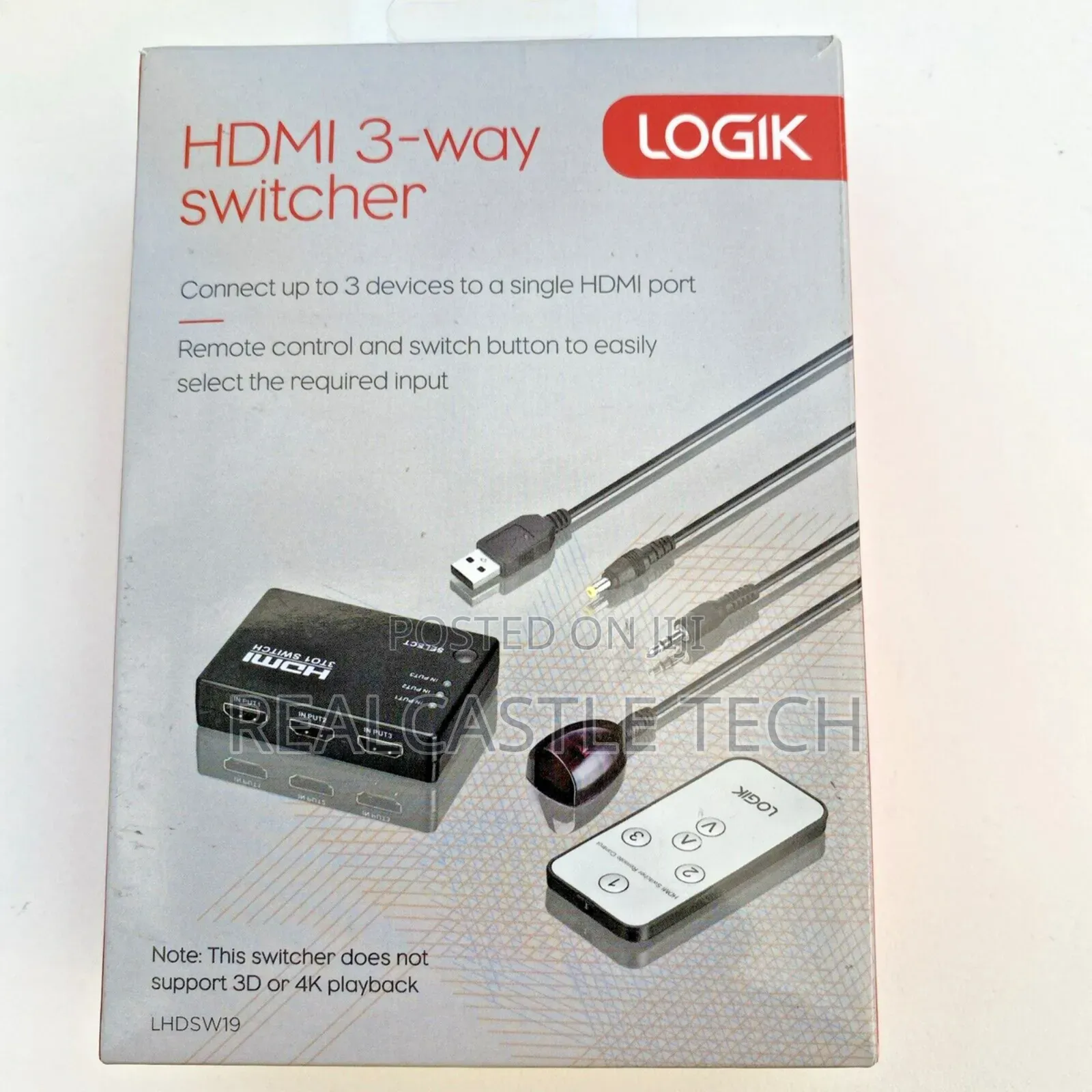 Logik HDMI 3-Way Switcher