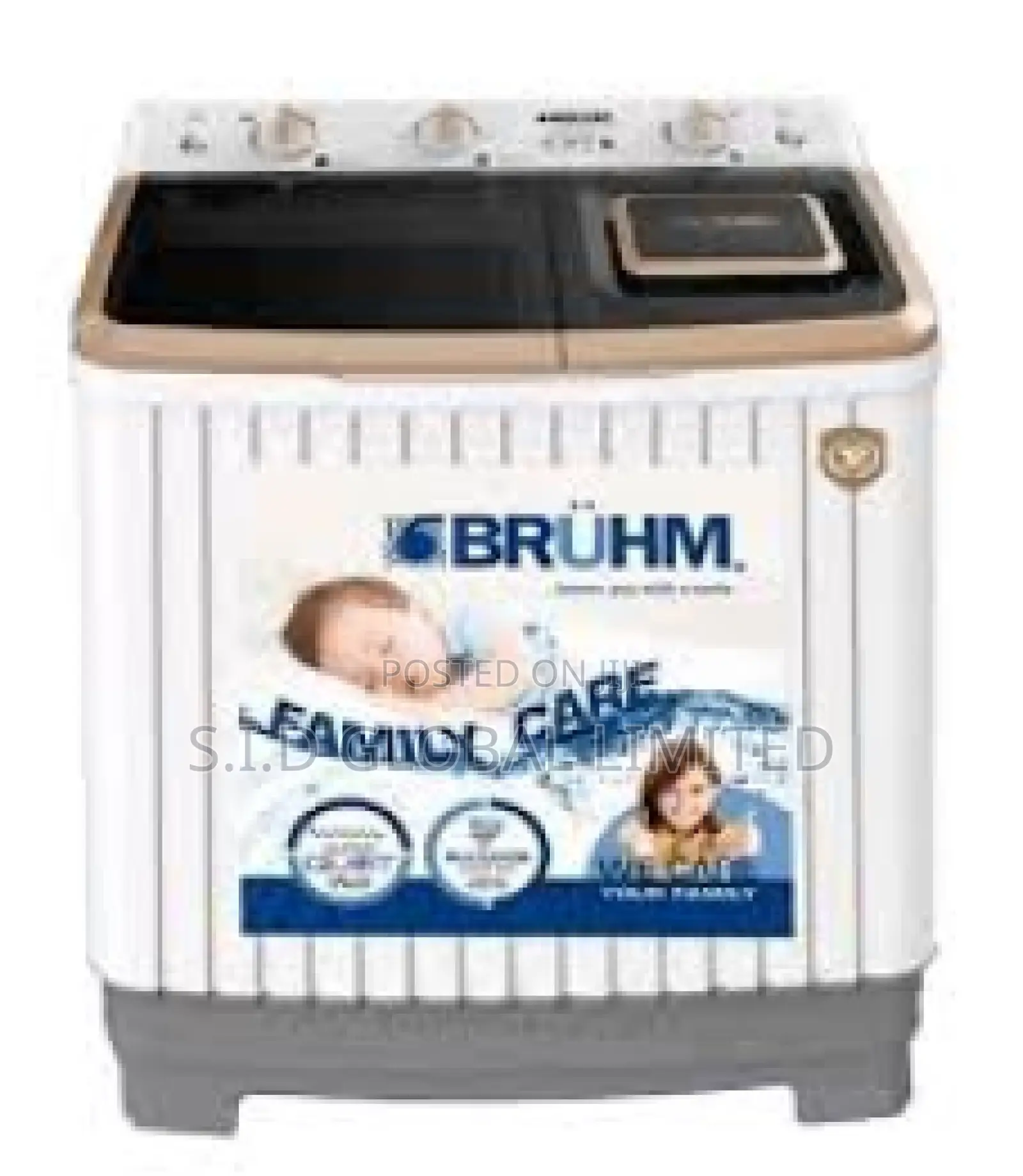 Excellent Wash With Bruhm 14kg Twin Tub Washing Machine