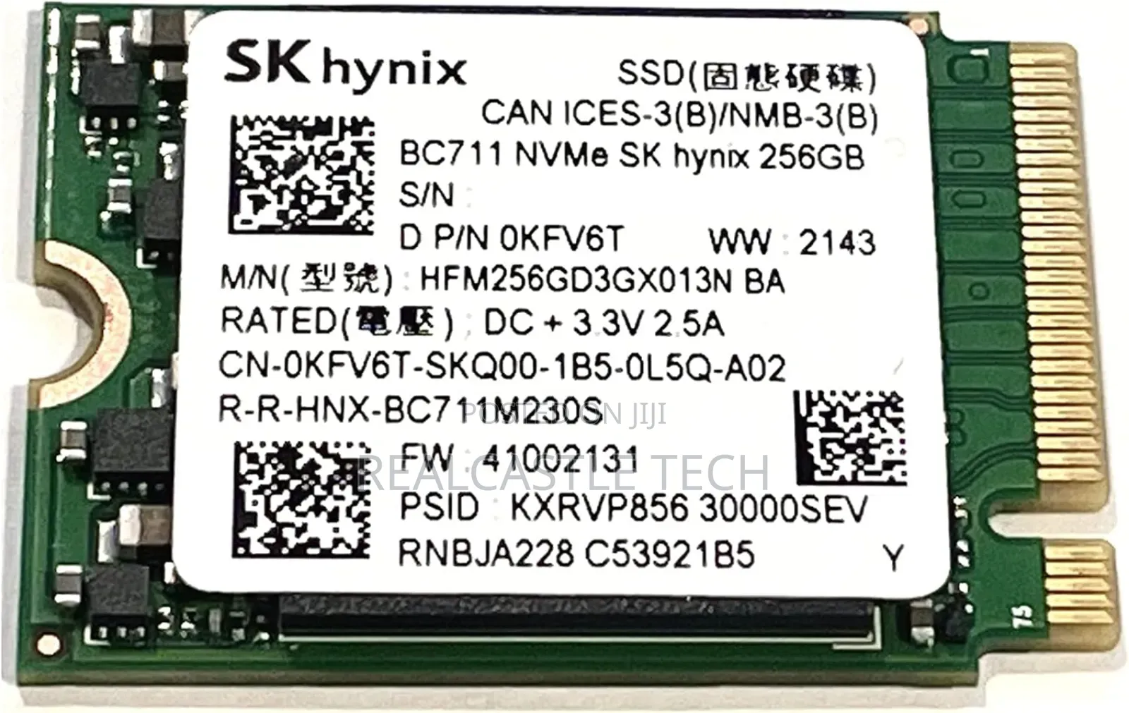 Skhynix 256GB Nvme Pcie M.2 30mm SSD