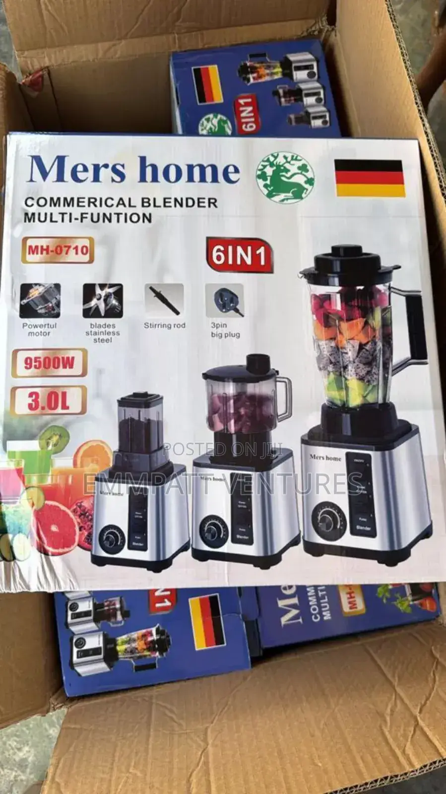 6 in 1 MERS Home Commercial Blender
