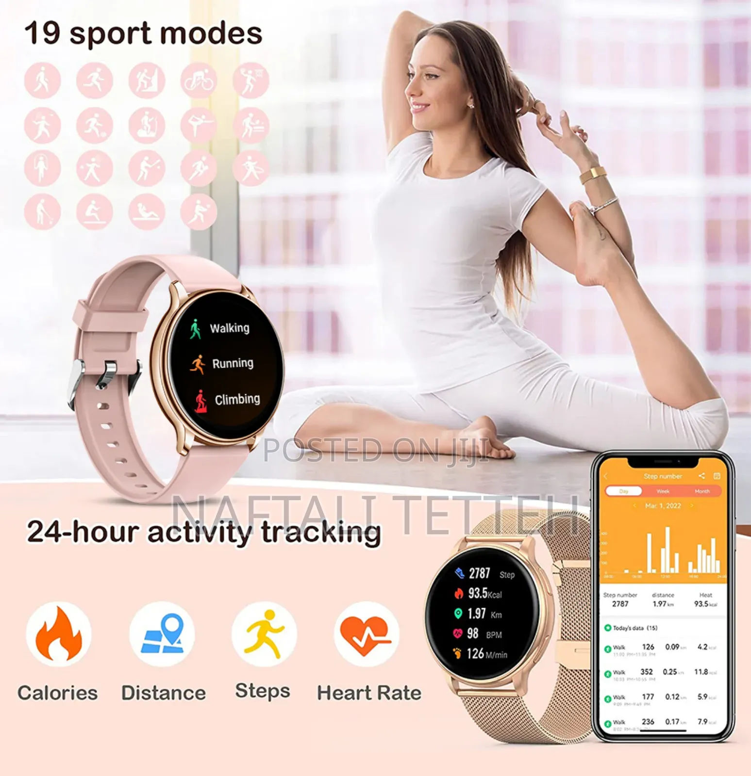 Mevaden Y22 Ladies Bluetooth Smartwatch