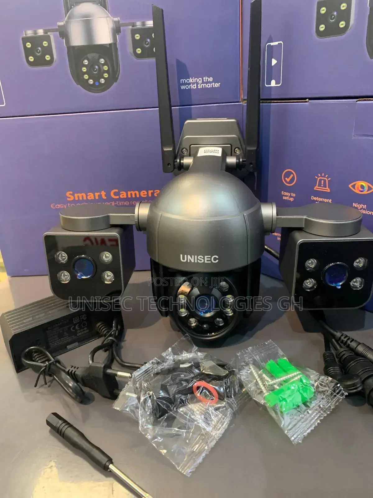Remote Viewing 3 Lens PTZ Wireless Wifi Camera