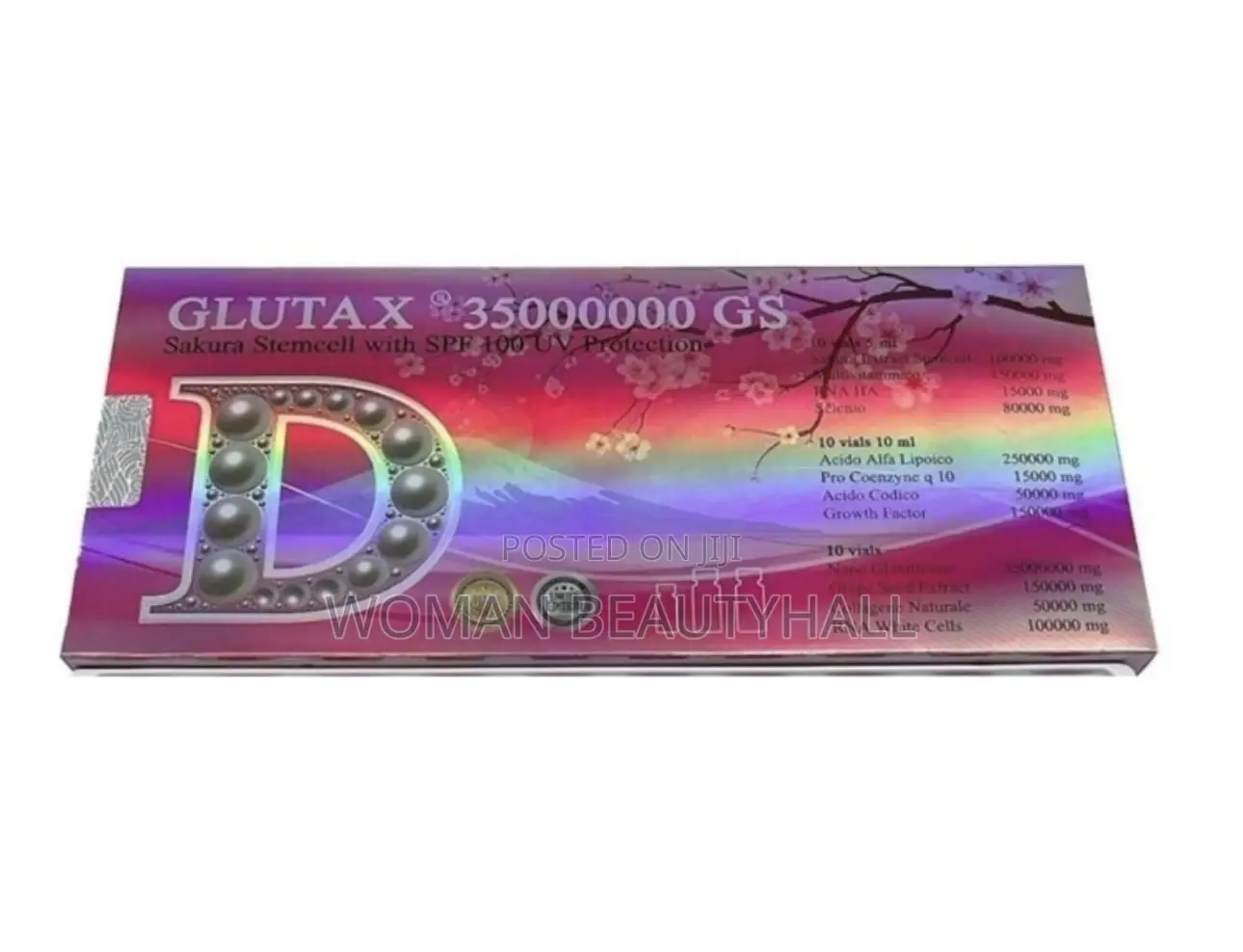 Glutax 35000000GS Sakura Skin Whitening Stemcell Injection