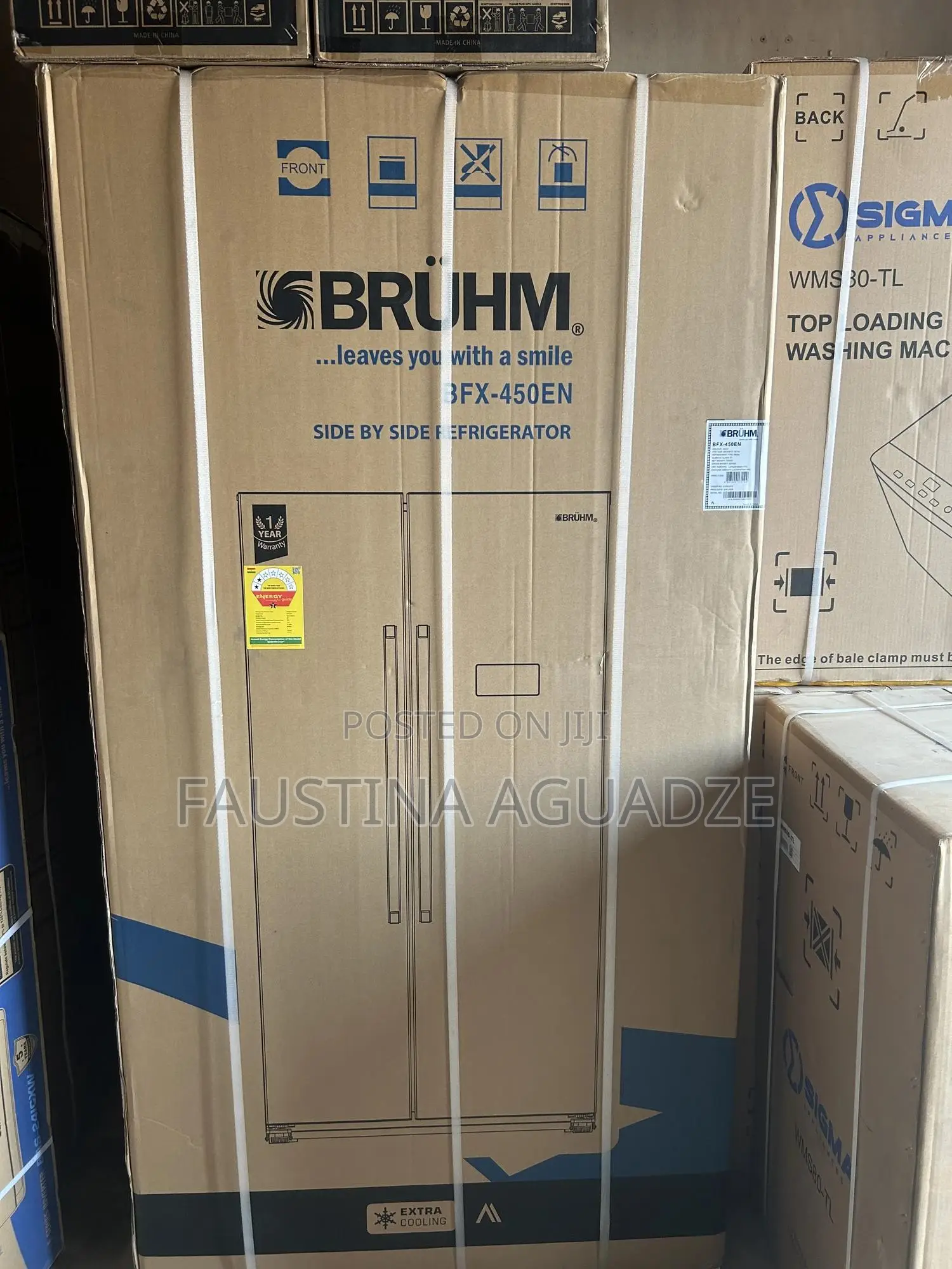 Bruhm SBS 436 Litres Fridge