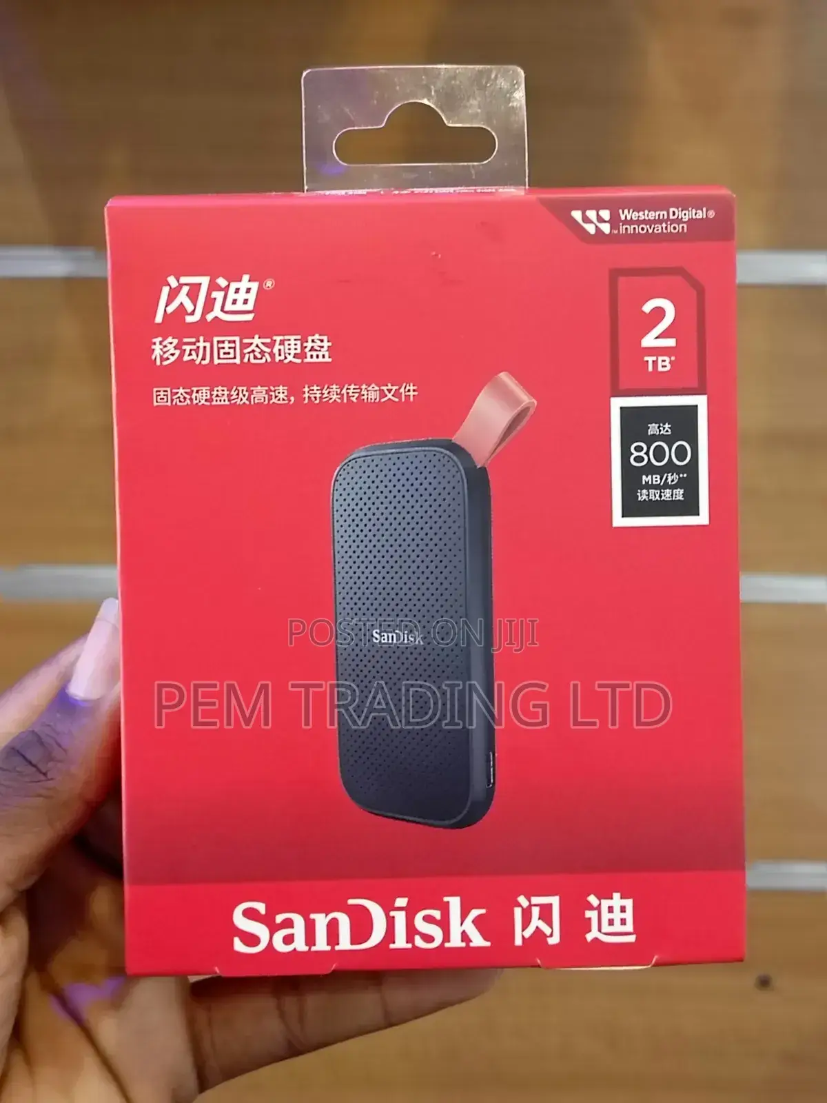 Sandisk Portable Externalssd 2tb / To - 800mb/S