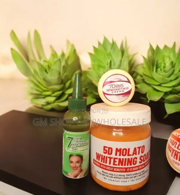 Molato Soap, 7 Days Whitening Oil and Face Cream