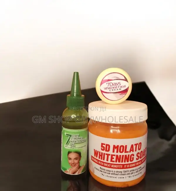 Molato Soap, 7 Days Whitening Oil and Face Cream