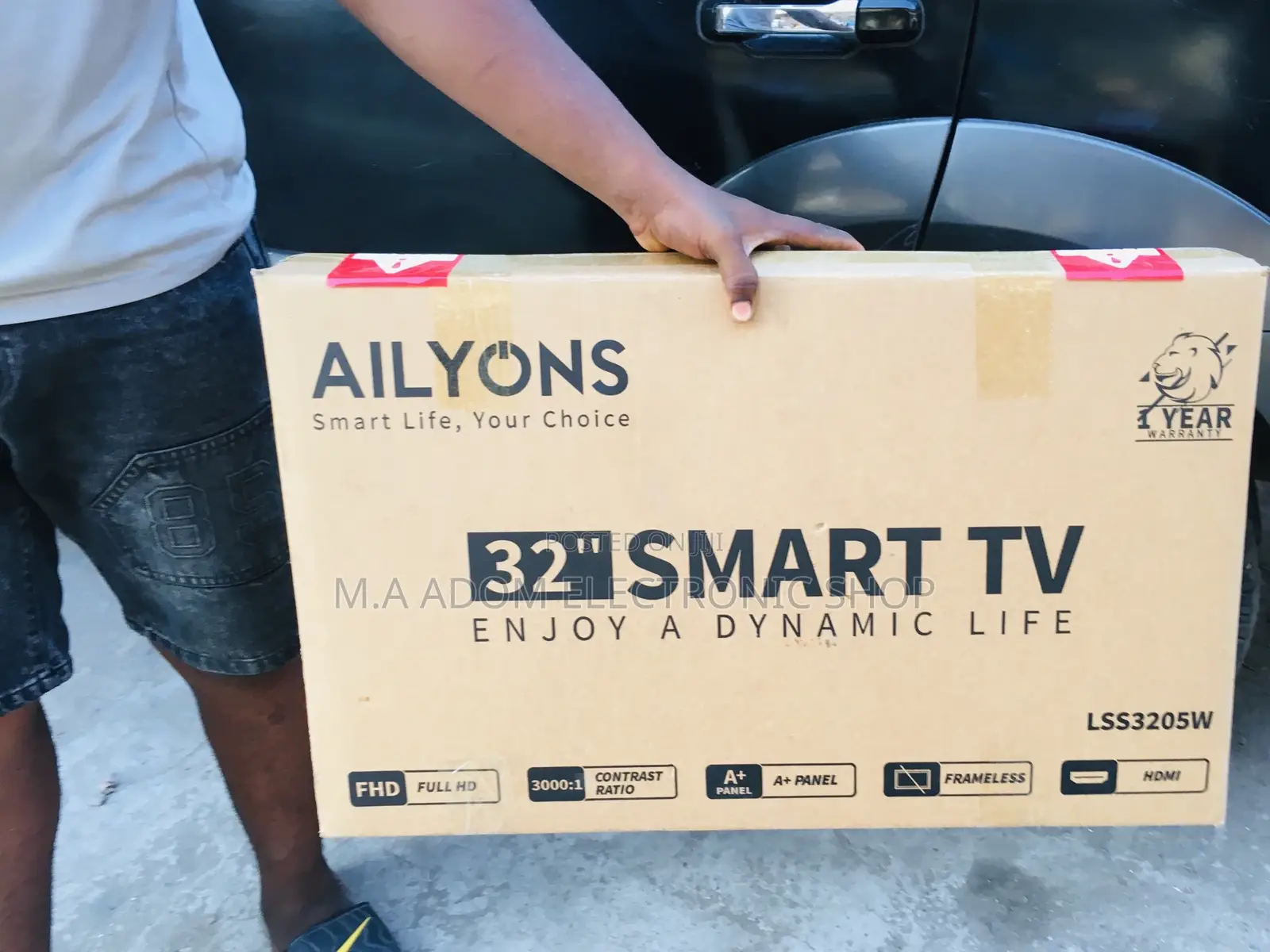 Brand New Ailyons 32 Inch Smart Television(Black) 