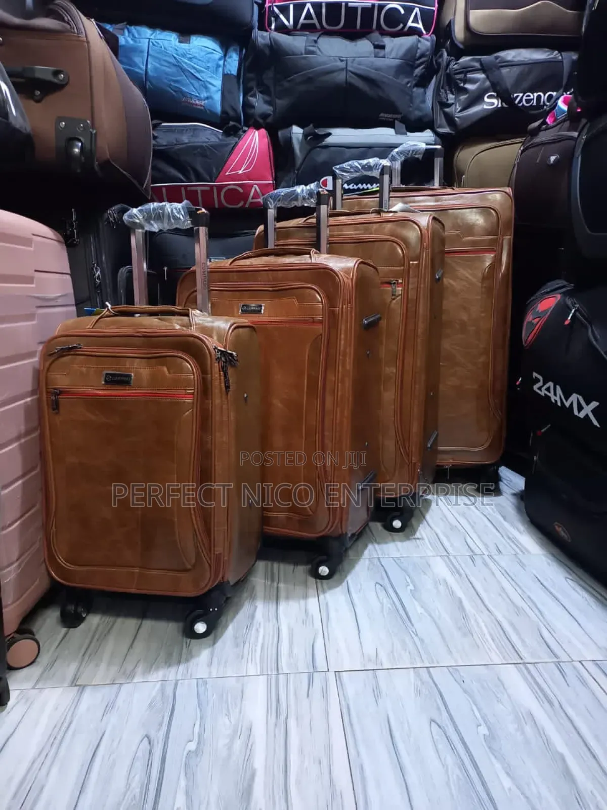 4 Pieces Leather Suitcase