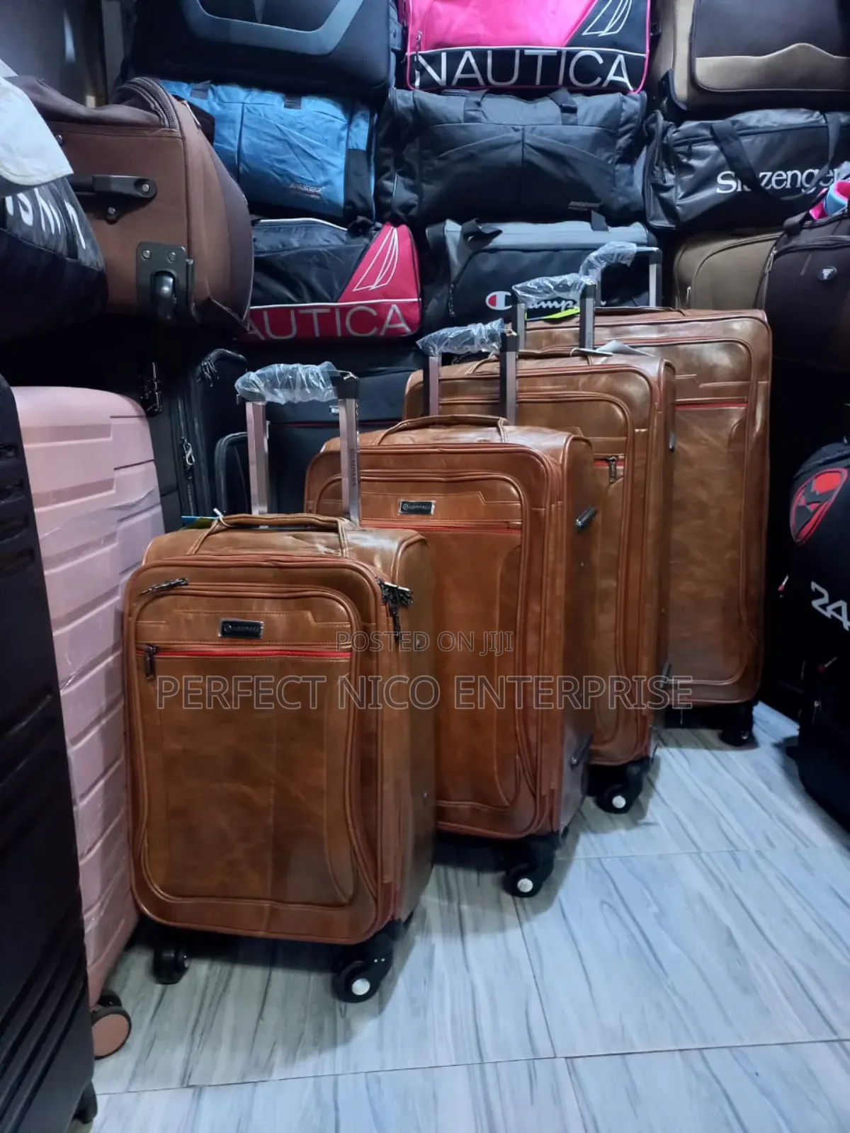4 Pieces Leather Suitcase