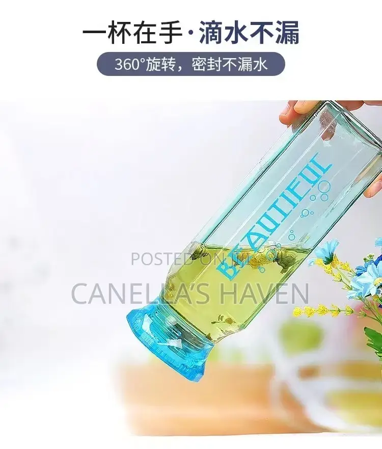 Beautiful Glass Water Bottle