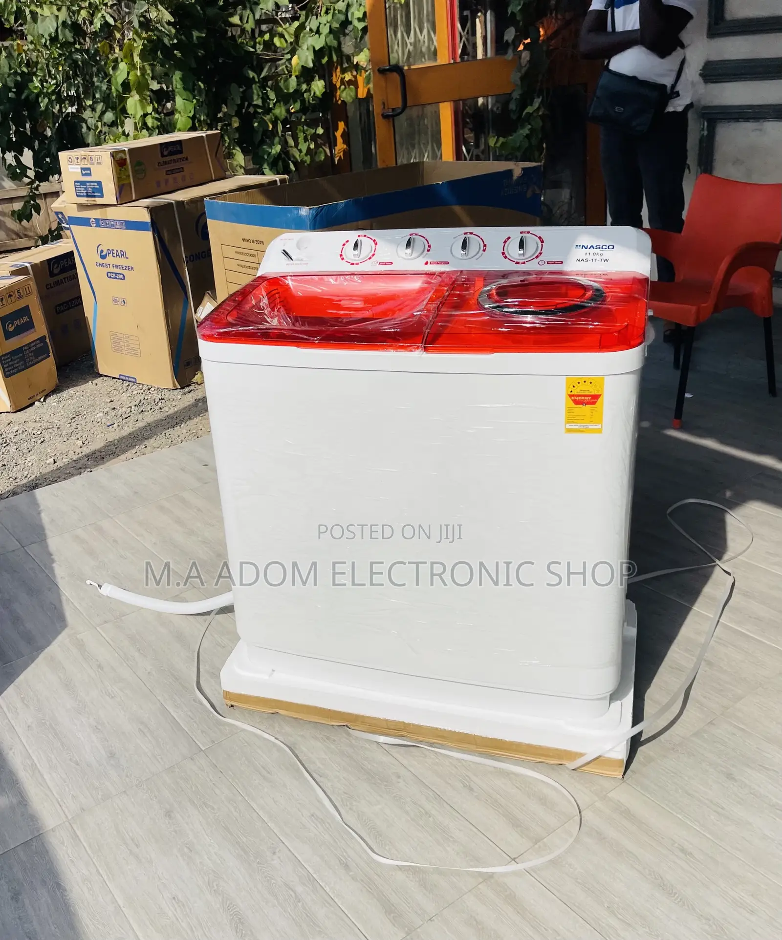 Choose Nasco 11kg Twin Tub Electric Washing Machine(White).