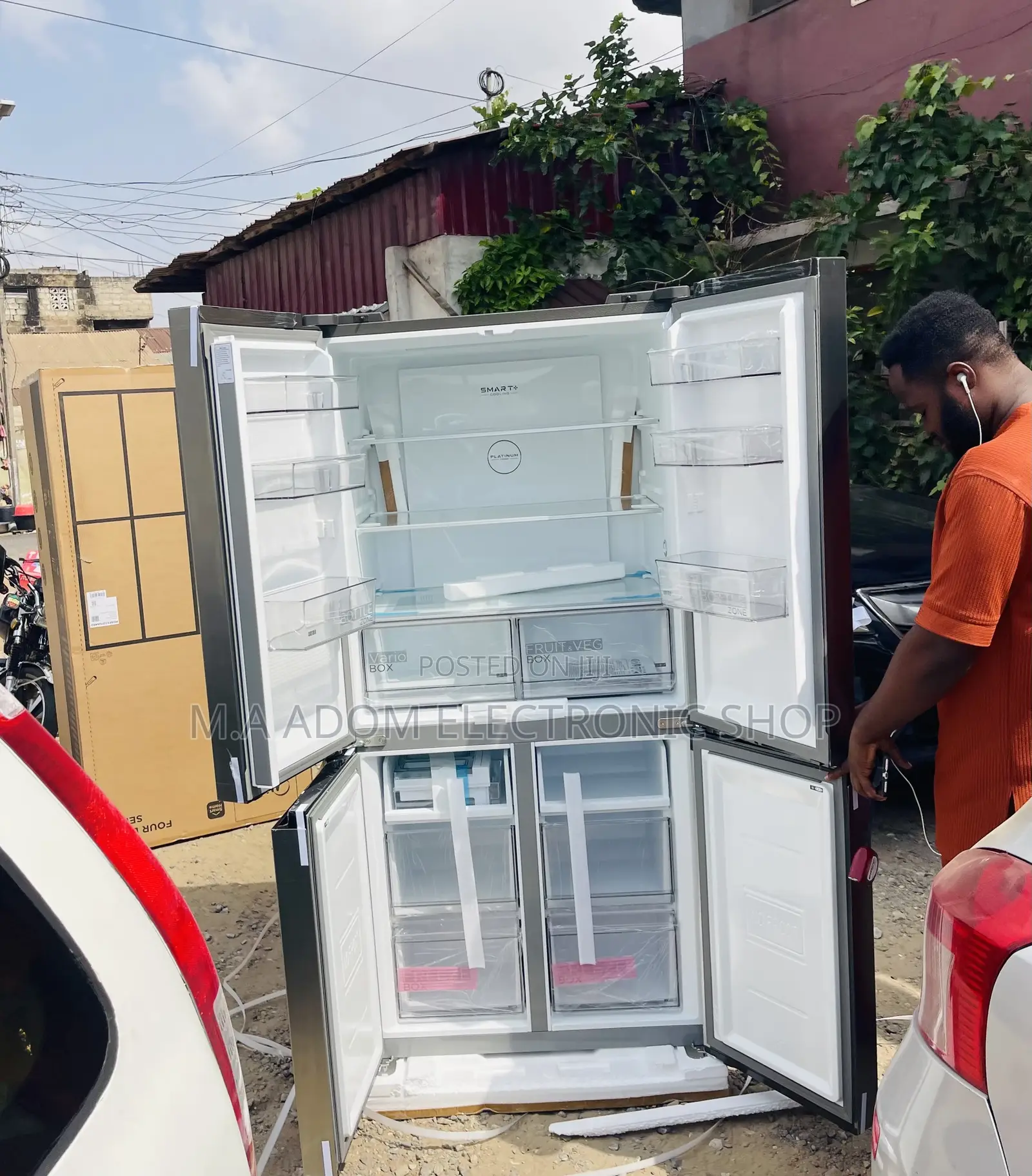 Shop Authentic Midea MDRF632FGN46D Side Side Refrigerator.