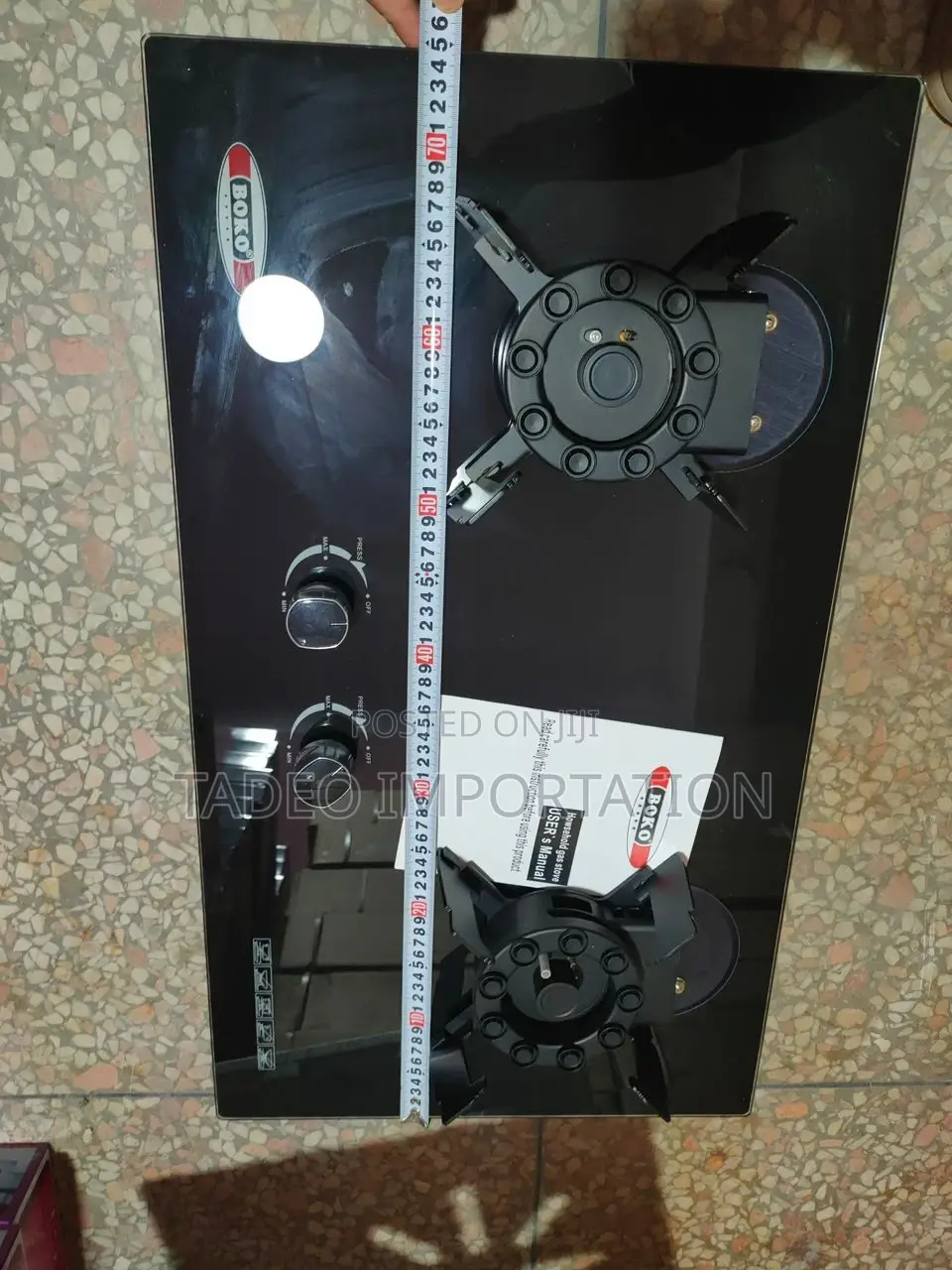 Flip Over / Turn Over Automatic Battery Glass Gas Cooker
