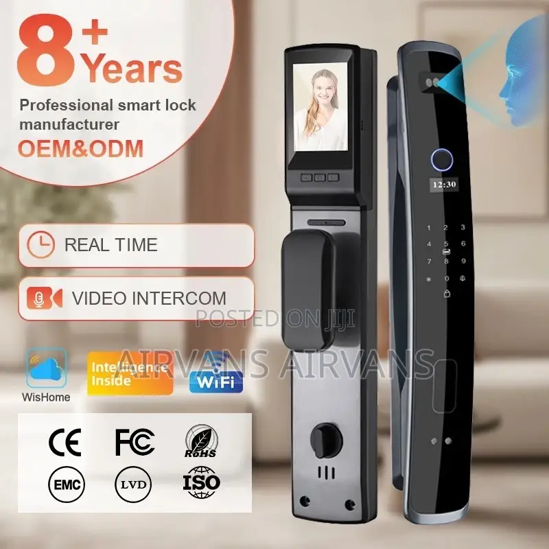 Smart Lock(Fingerprint,Key,Card,Pword,Face Recognition,App)