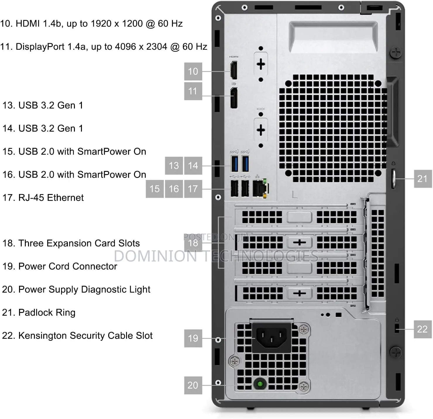 New Desktop Computer Dell OptiPlex 7010 4GB Intel Core I3 SSD 512GB
