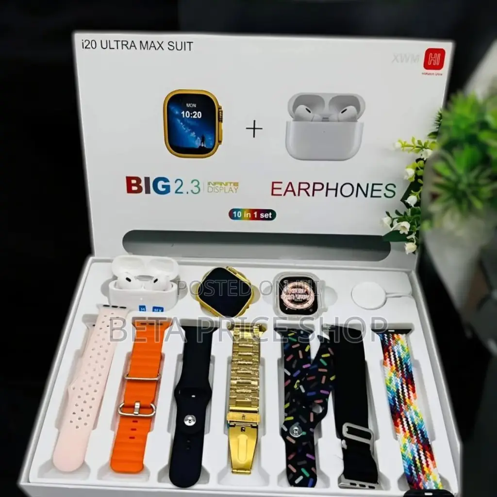 Ultra I20 Ultra Max Suit Series 8 Smartwatch (10 in One)