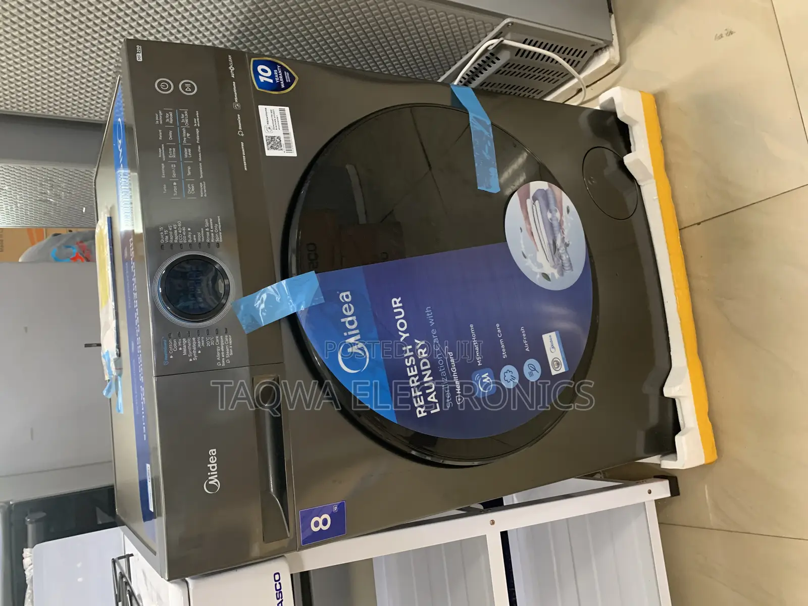 Steam-Care Front Load Midea 8kg