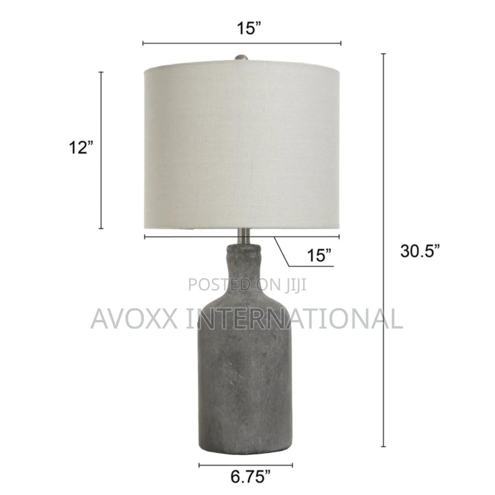 Sand Stable Boone Concrete Table Lamp L318118DS
