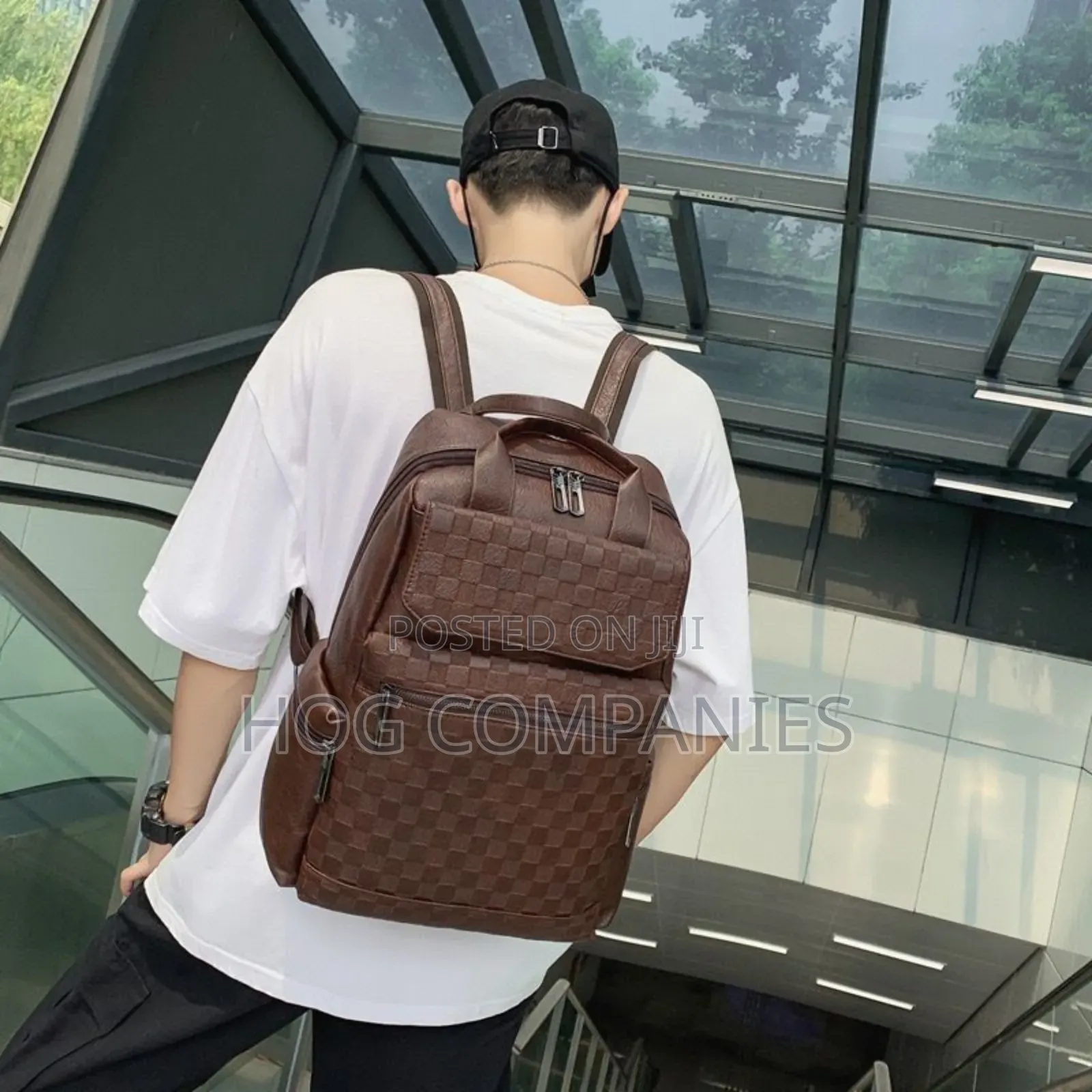 Quality Leather Laptop Travel Backpack School Bag